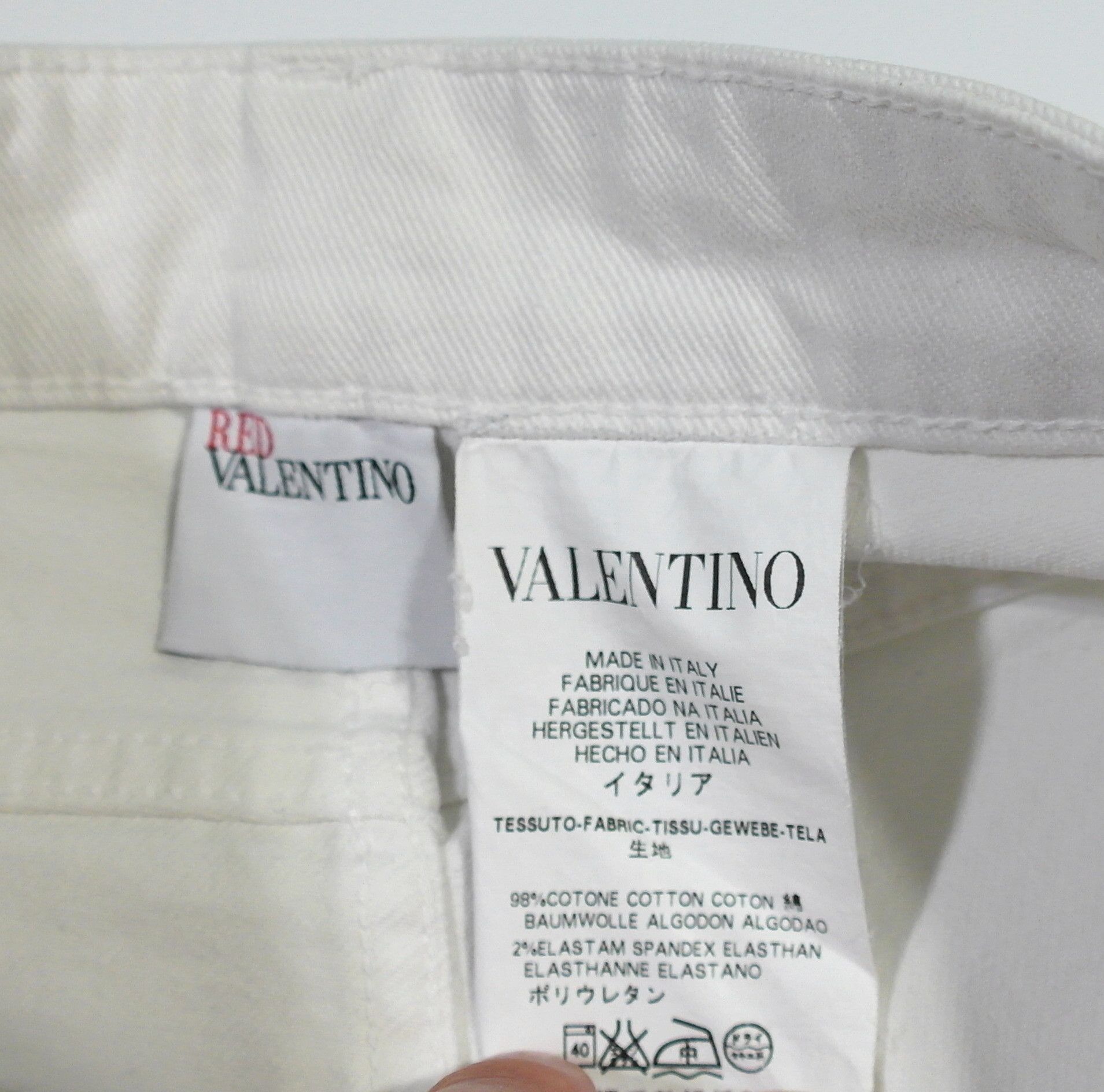 RED Valentino Red Valentino Denim Skinny Jeans Women's Sz 28 White Size 28" / US 6 / IT 42 - 9 Thumbnail