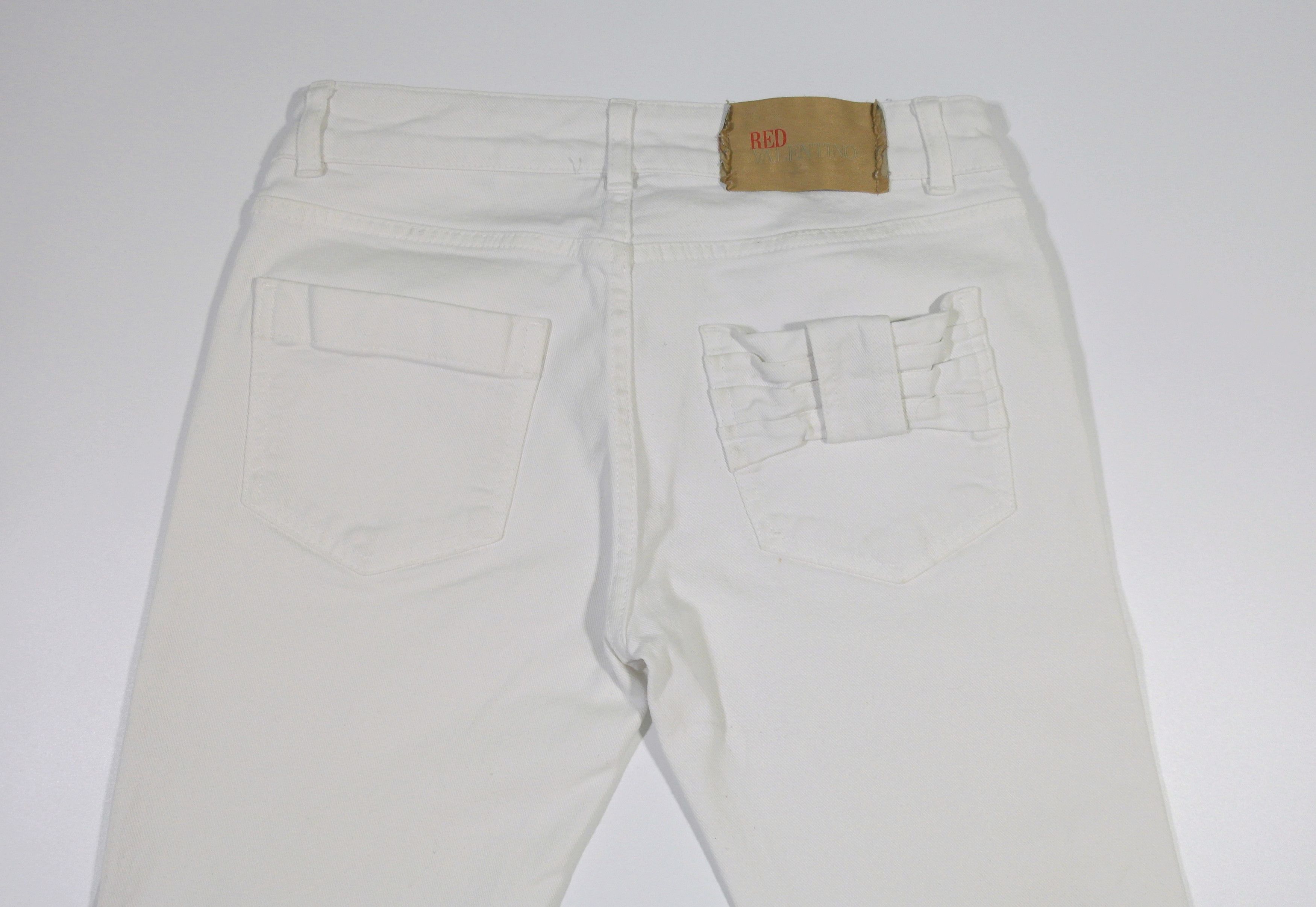 RED Valentino Red Valentino Denim Skinny Jeans Women's Sz 28 White Size 28" / US 6 / IT 42 - 4 Thumbnail