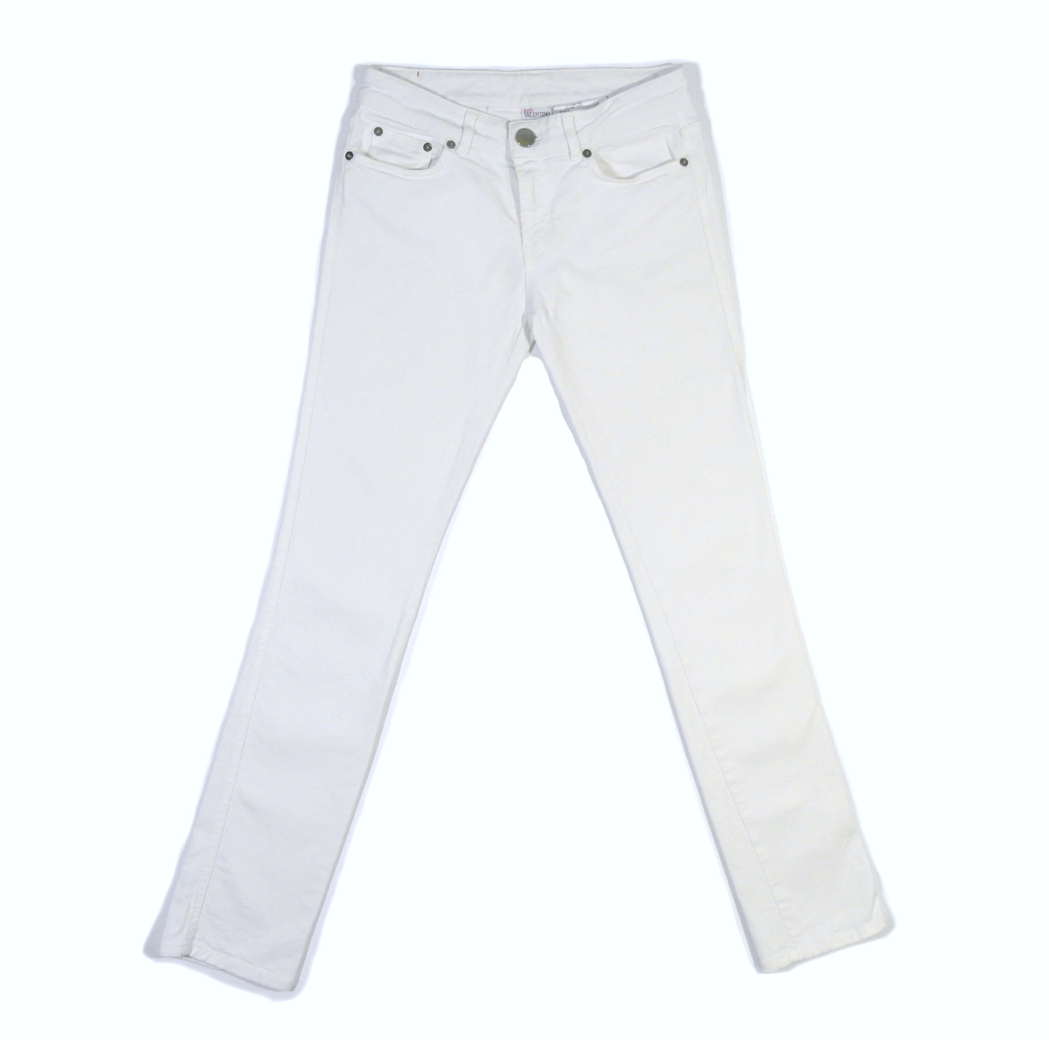 RED Valentino Red Valentino Denim Skinny Jeans Women's Sz 28 White Size 28" / US 6 / IT 42 - 1 Thumbnail