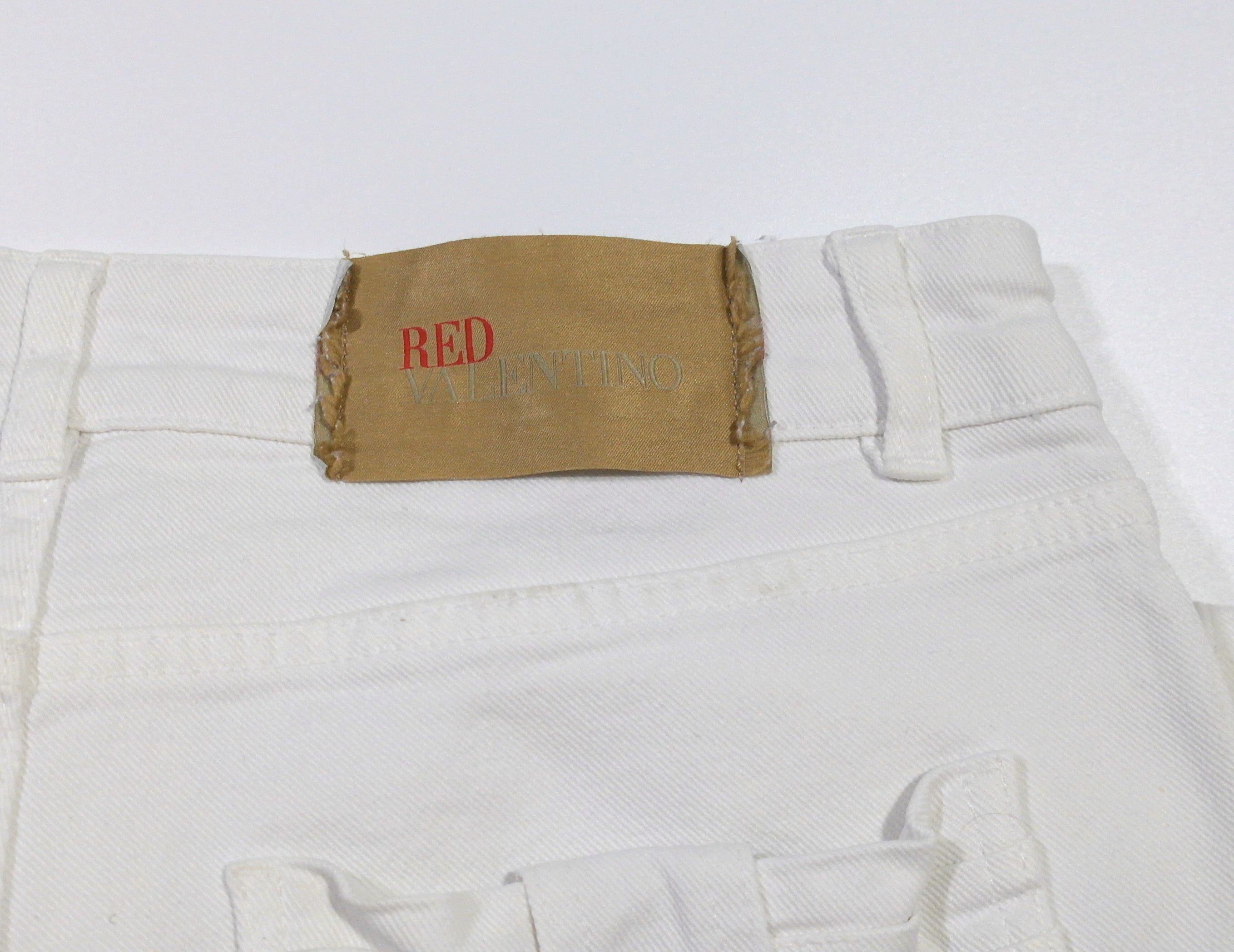 RED Valentino Red Valentino Denim Skinny Jeans Women's Sz 28 White Size 28" / US 6 / IT 42 - 6 Thumbnail