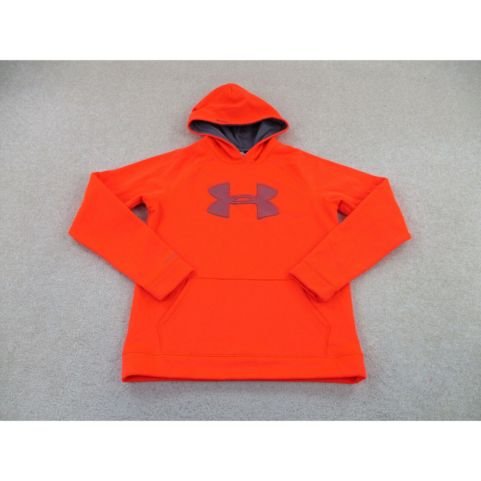 Under Armour Under Armour Sweater Boys Extra Large Orange Logo Hoodie