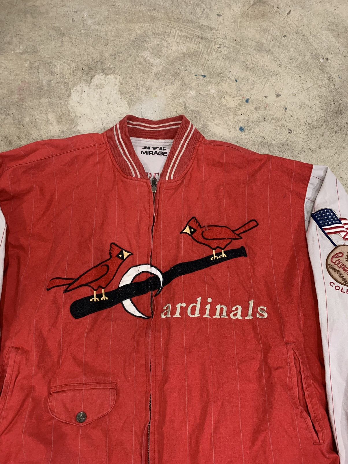 MLB × Vintage Vintage 1991 St. Louis Cardinals Reversible Letterman Size US XL / EU 56 / 4 - 2 Thumbnail