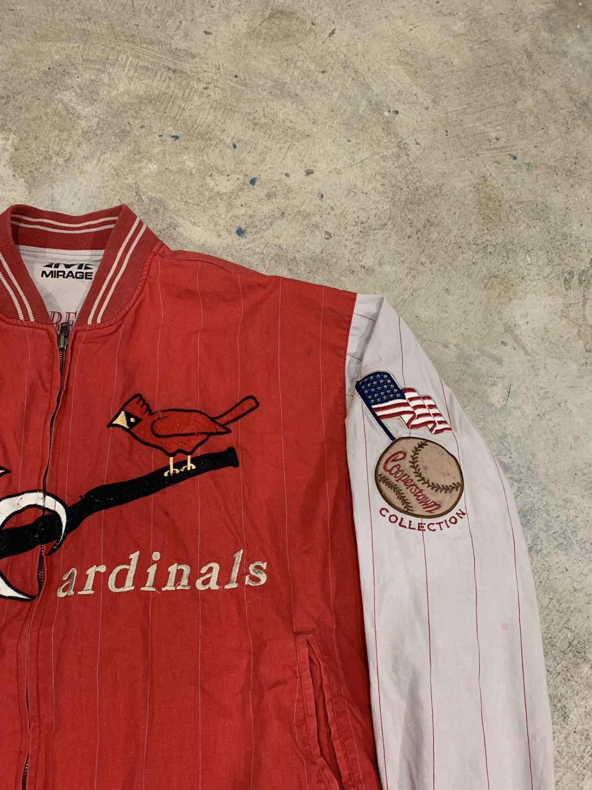 MLB × Vintage Vintage 1991 St. Louis Cardinals Reversible Letterman Size US XL / EU 56 / 4 - 3 Thumbnail