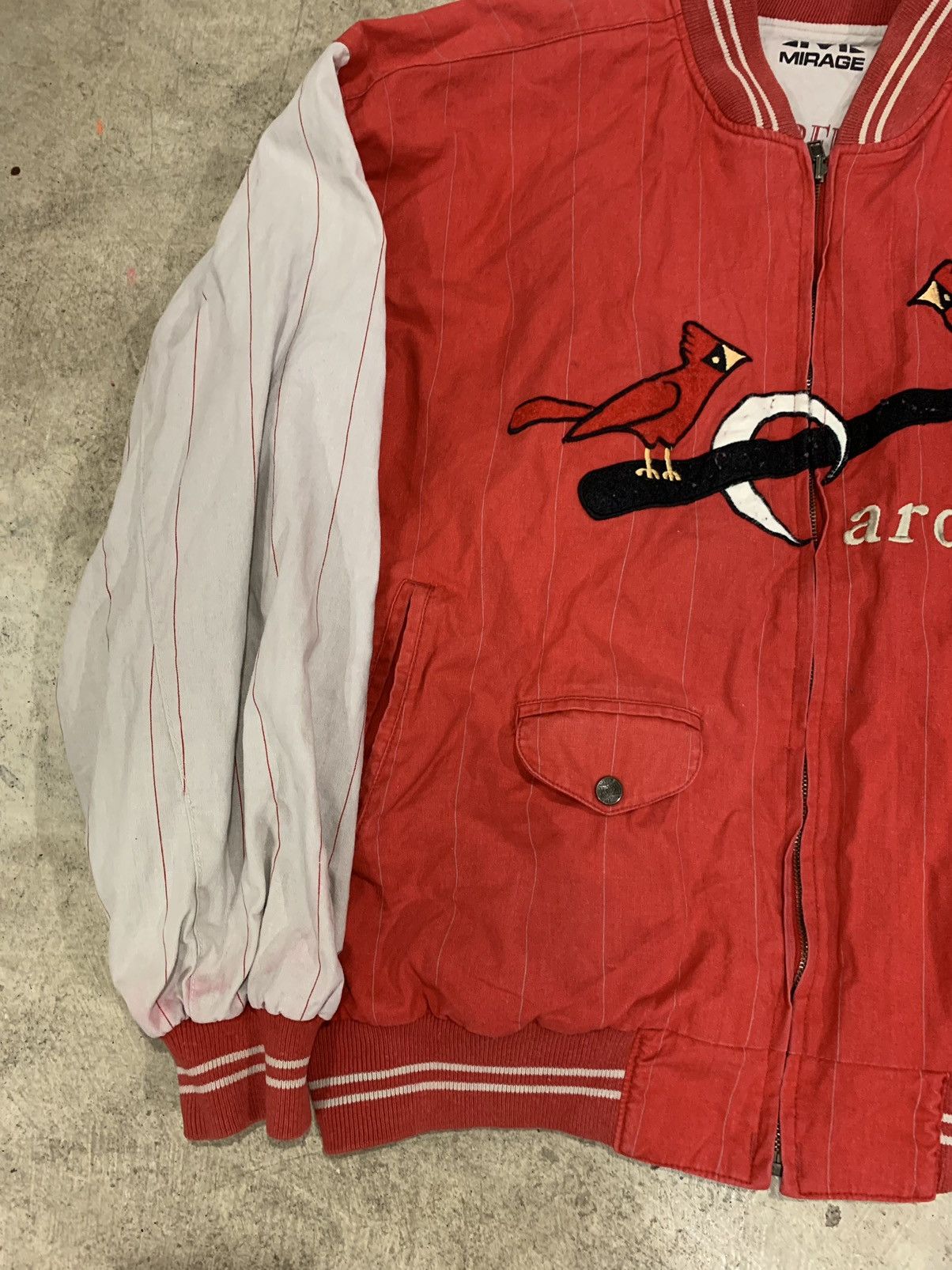 MLB × Vintage Vintage 1991 St. Louis Cardinals Reversible Letterman Size US XL / EU 56 / 4 - 4 Thumbnail