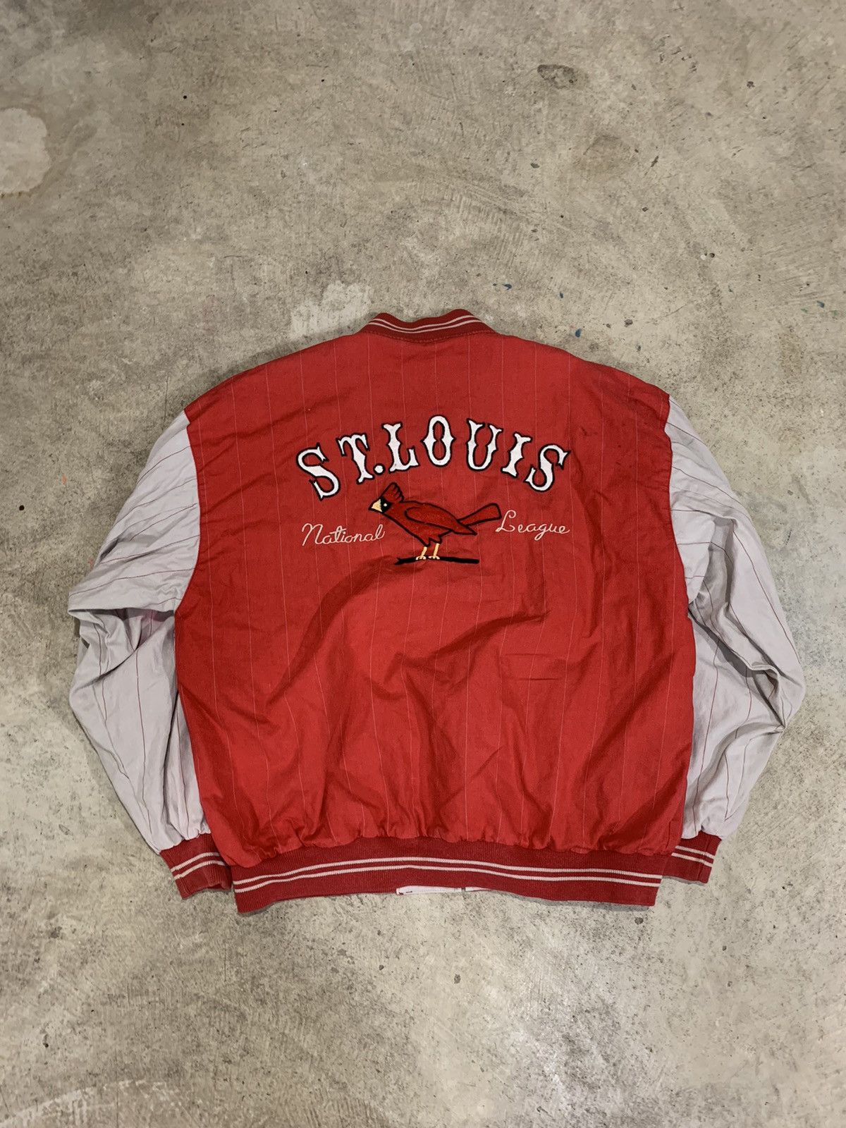 MLB × Vintage Vintage 1991 St. Louis Cardinals Reversible Letterman Size US XL / EU 56 / 4 - 5 Thumbnail
