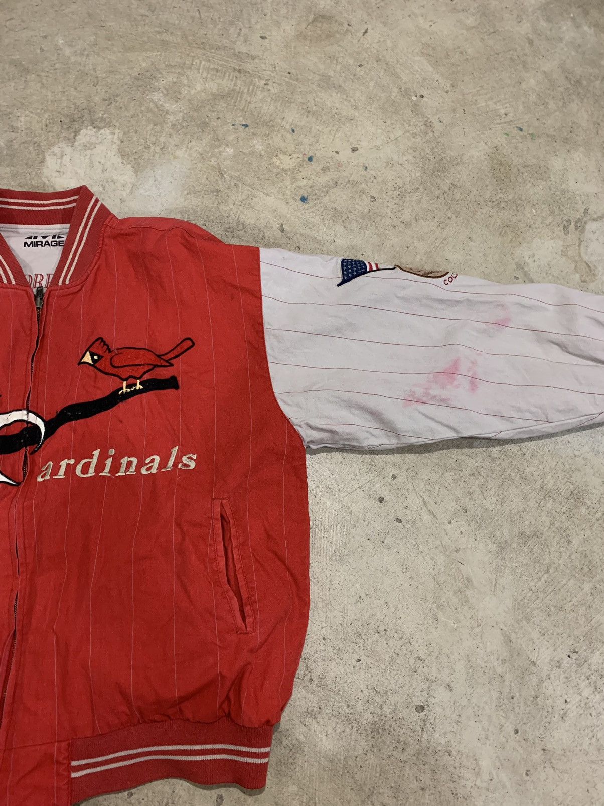 MLB × Vintage Vintage 1991 St. Louis Cardinals Reversible Letterman Size US XL / EU 56 / 4 - 7 Thumbnail