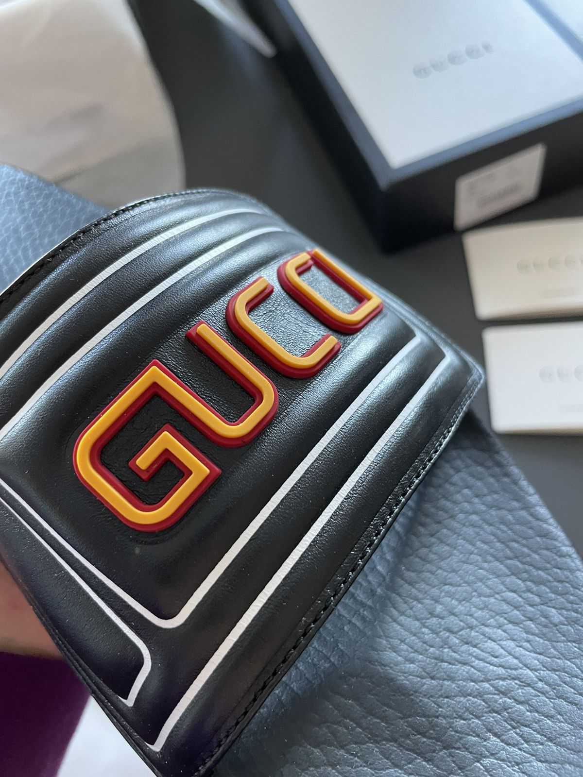 Gucci Brand NEW Runway Gucci Sldies Shoes Limited Edition Size US 12 / EU 45 - 7 Thumbnail