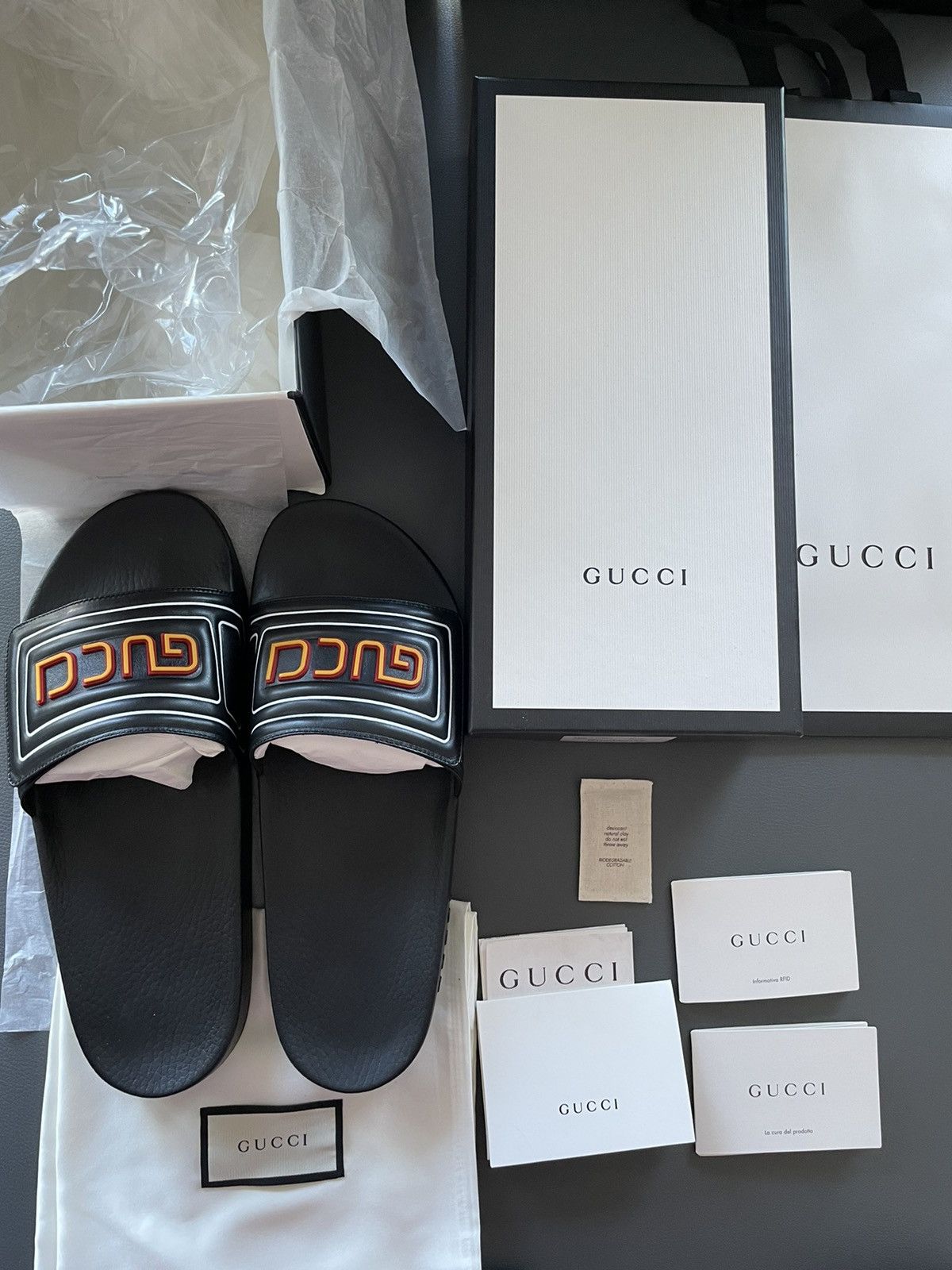 Gucci Brand NEW Runway Gucci Sldies Shoes Limited Edition Size US 12 / EU 45 - 9 Thumbnail