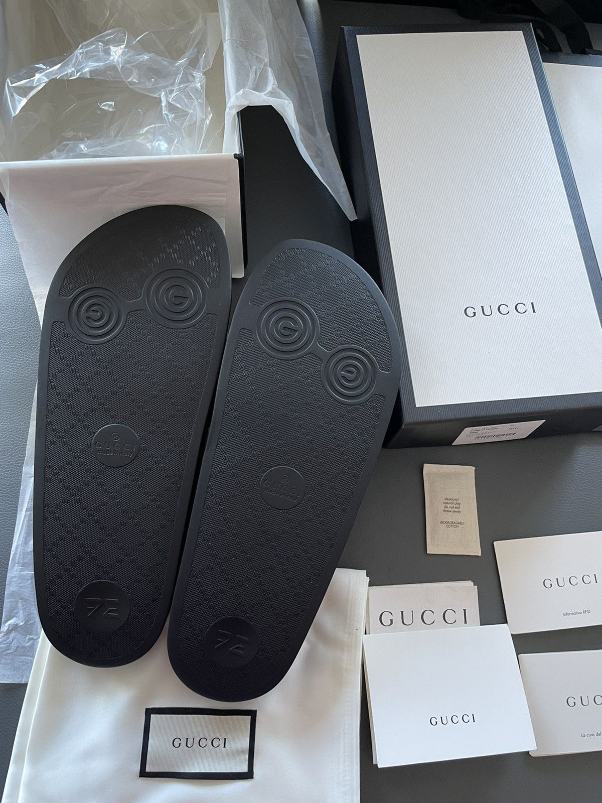 Gucci Brand NEW Runway Gucci Sldies Shoes Limited Edition Size US 12 / EU 45 - 13 Thumbnail