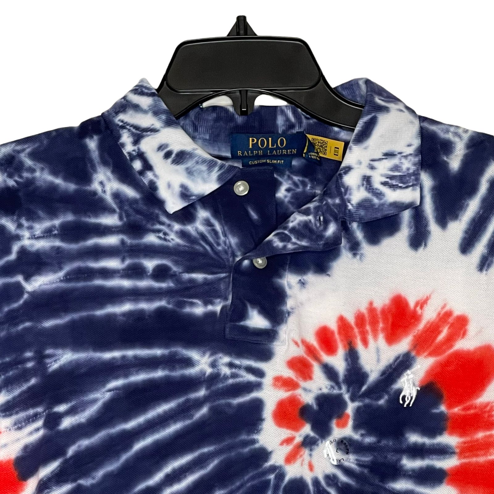 Blue Tie Dye Polo Shirt Ralph Lauren Polo Ralph Lauren Tie Dye Big