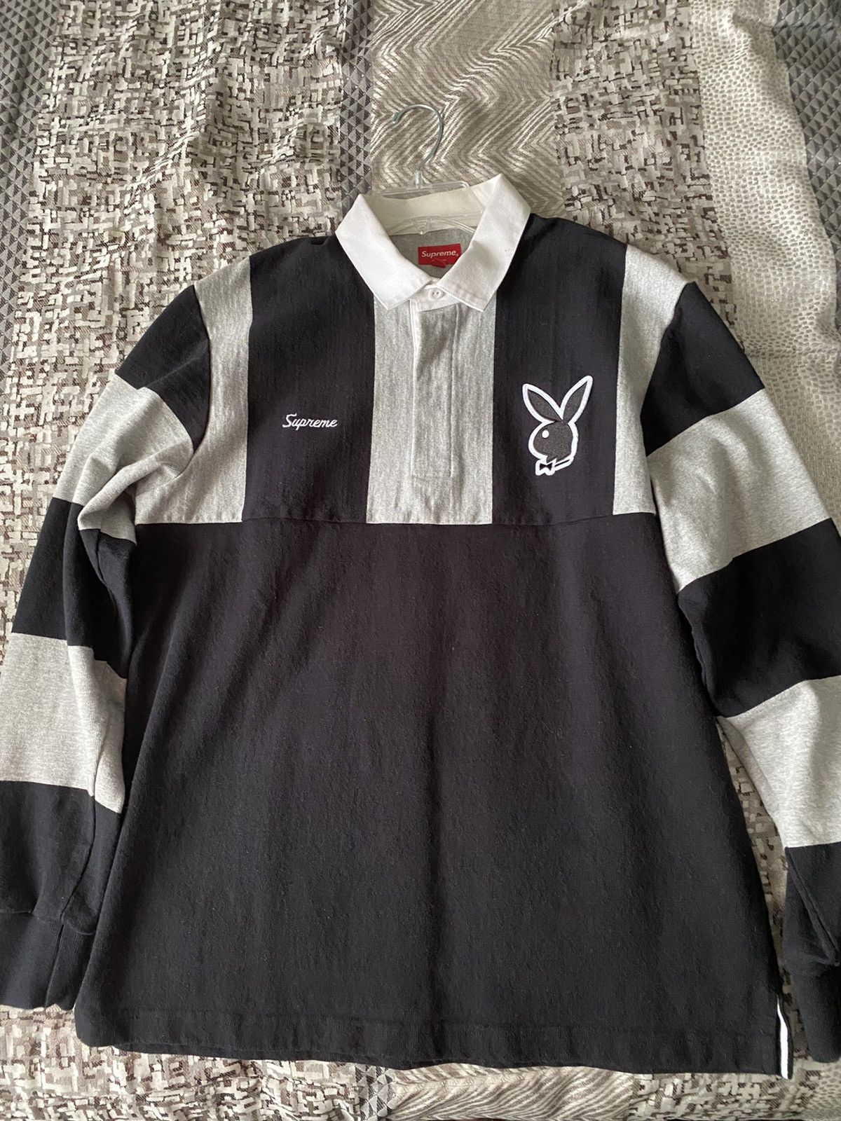 Supreme X retailer Playboy Polo t shirt size Small black