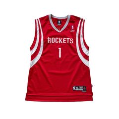Vtg #3 STEVE FRANCIS Houston Rockets NBA Reebok Authentic Jersey