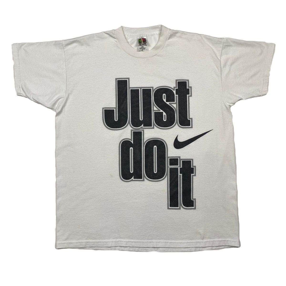 Nike Vintage 90s Nike T Shirt Just Do It Swoosh Size L Size US XL / EU 56 / 4 - 1 Thumbnail