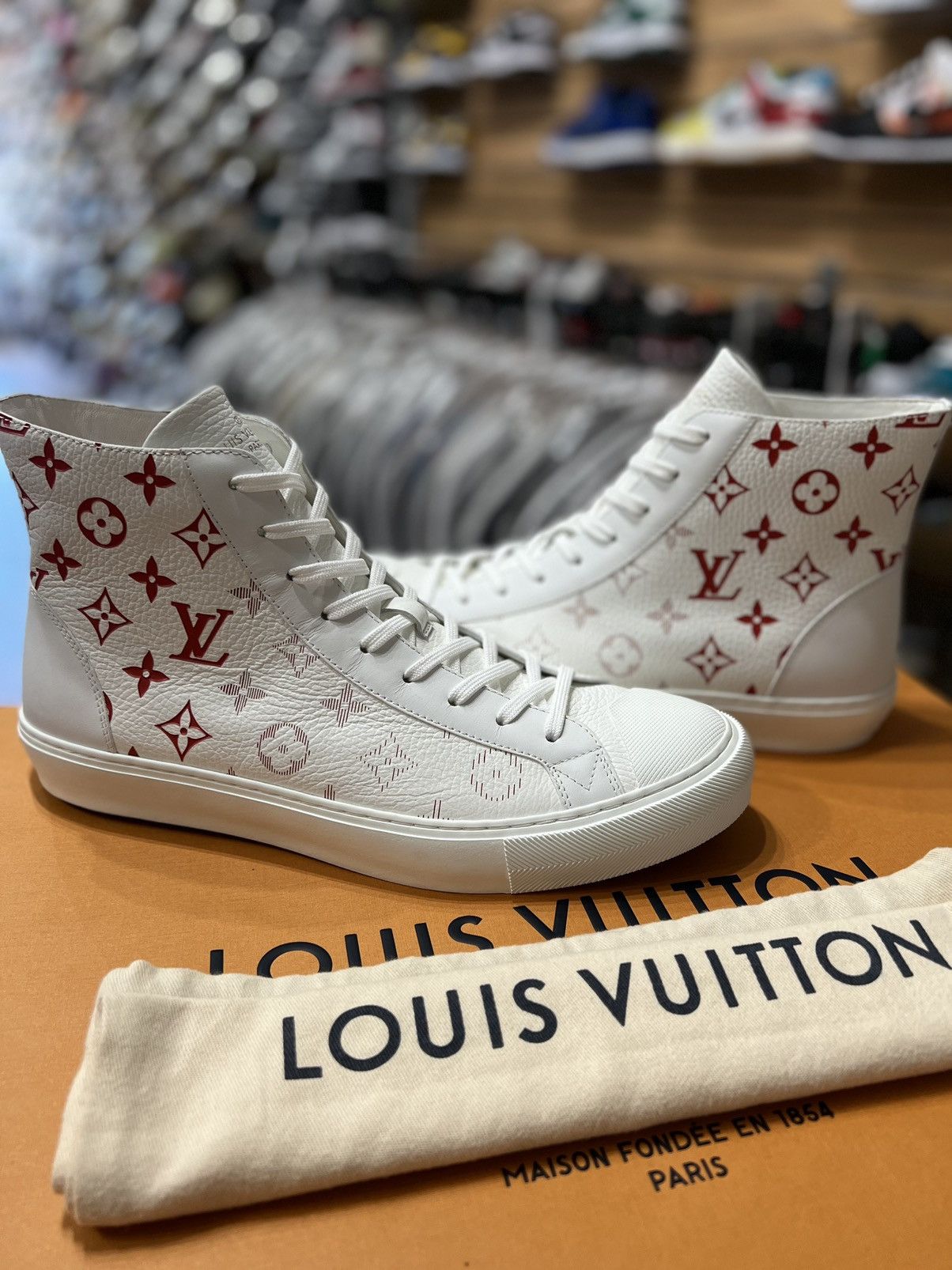 Louis Vuitton Louie Vuitton “Tattoo” Monogram High Top | Grailed Louis Vuitton Louie Vuitton “Tattoo” Monogram High Top | Grailed