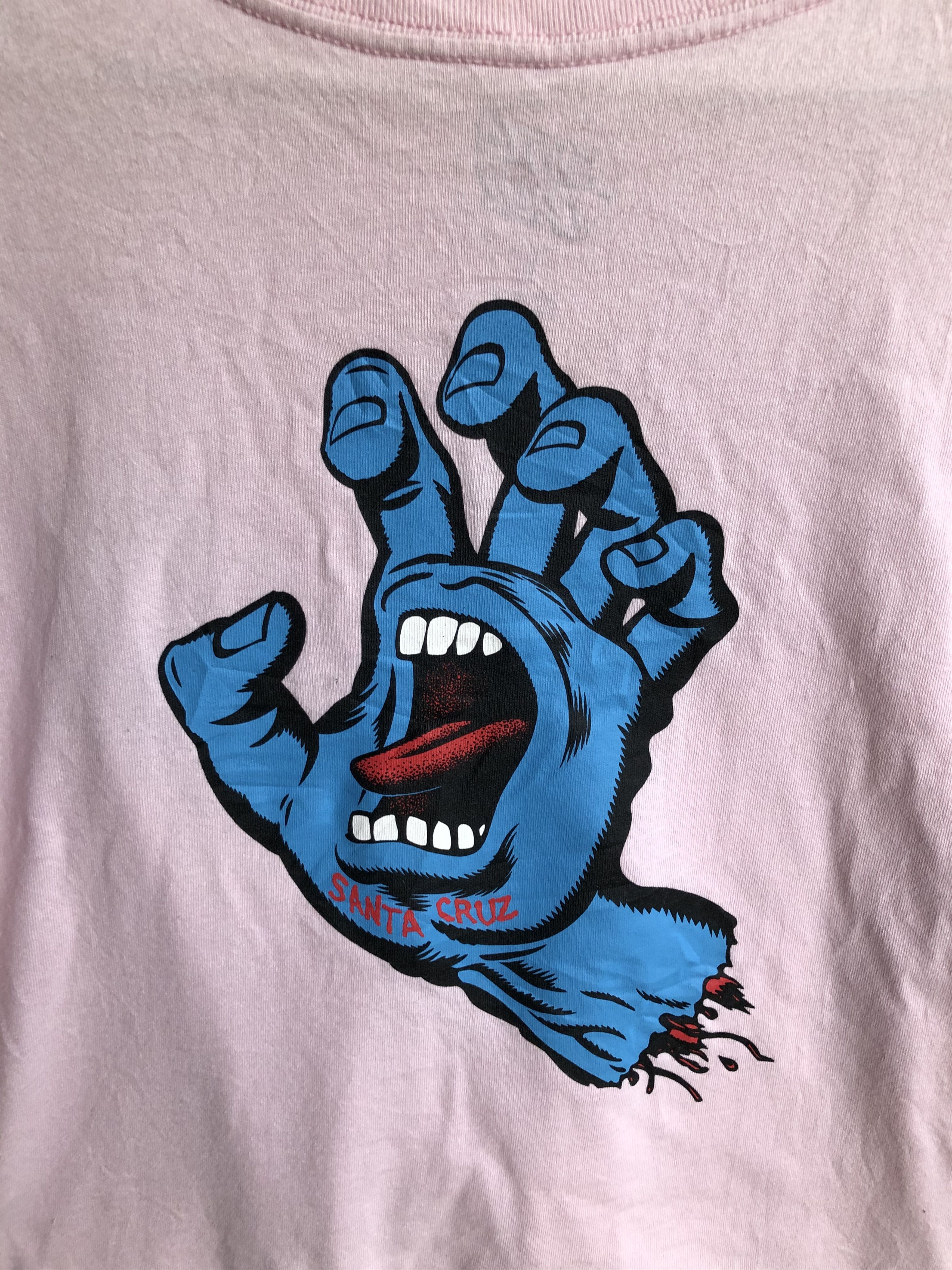 SANTA CRUZ SKATEBOARD CROP TOP SHIRT