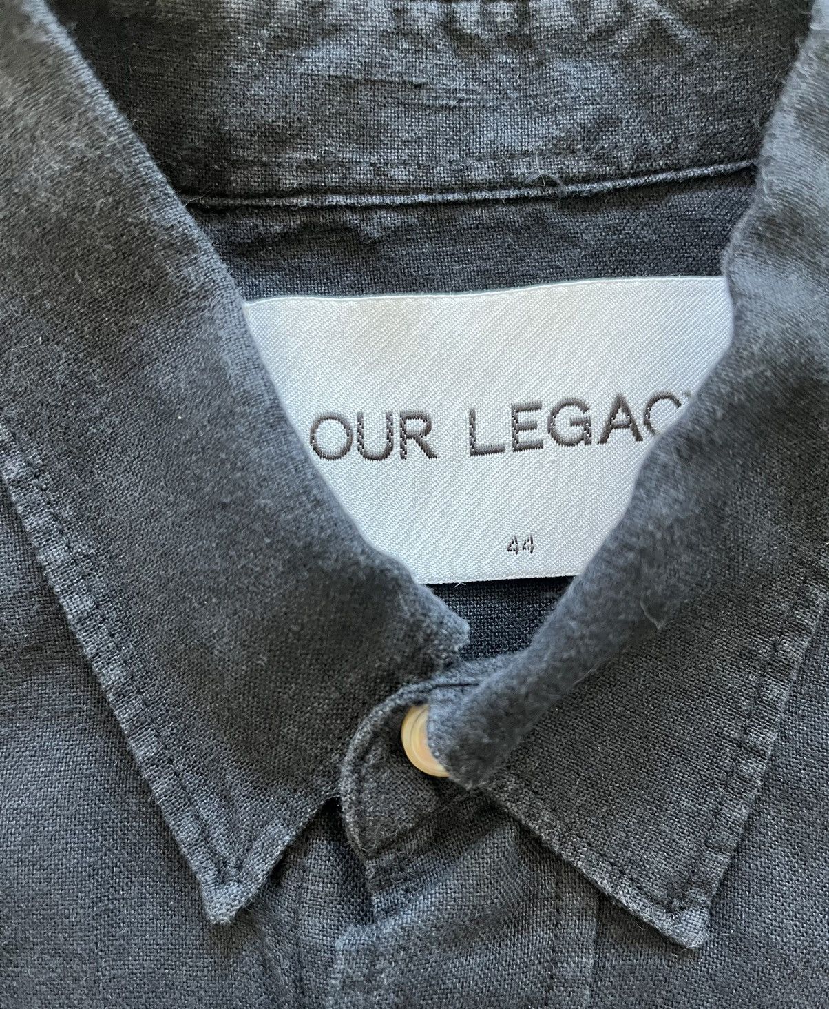 Our Legacy Black linen cotton button up Size US S / EU 44-46 / 1 - 2 Thumbnail