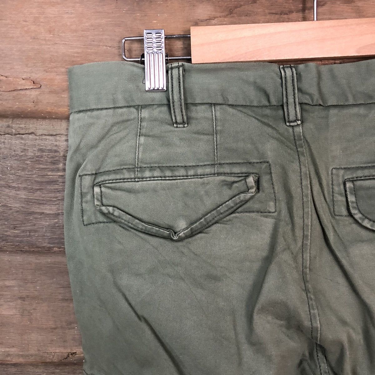 Japanese Brand Uniqlo Green multi pocket utility Cargo Pants #4032 Size US 30 / EU 46 - 14 Thumbnail