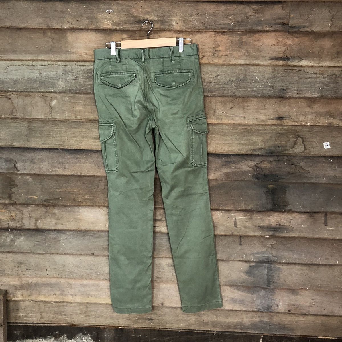 Japanese Brand Uniqlo Green multi pocket utility Cargo Pants #4032 Size US 30 / EU 46 - 11 Thumbnail