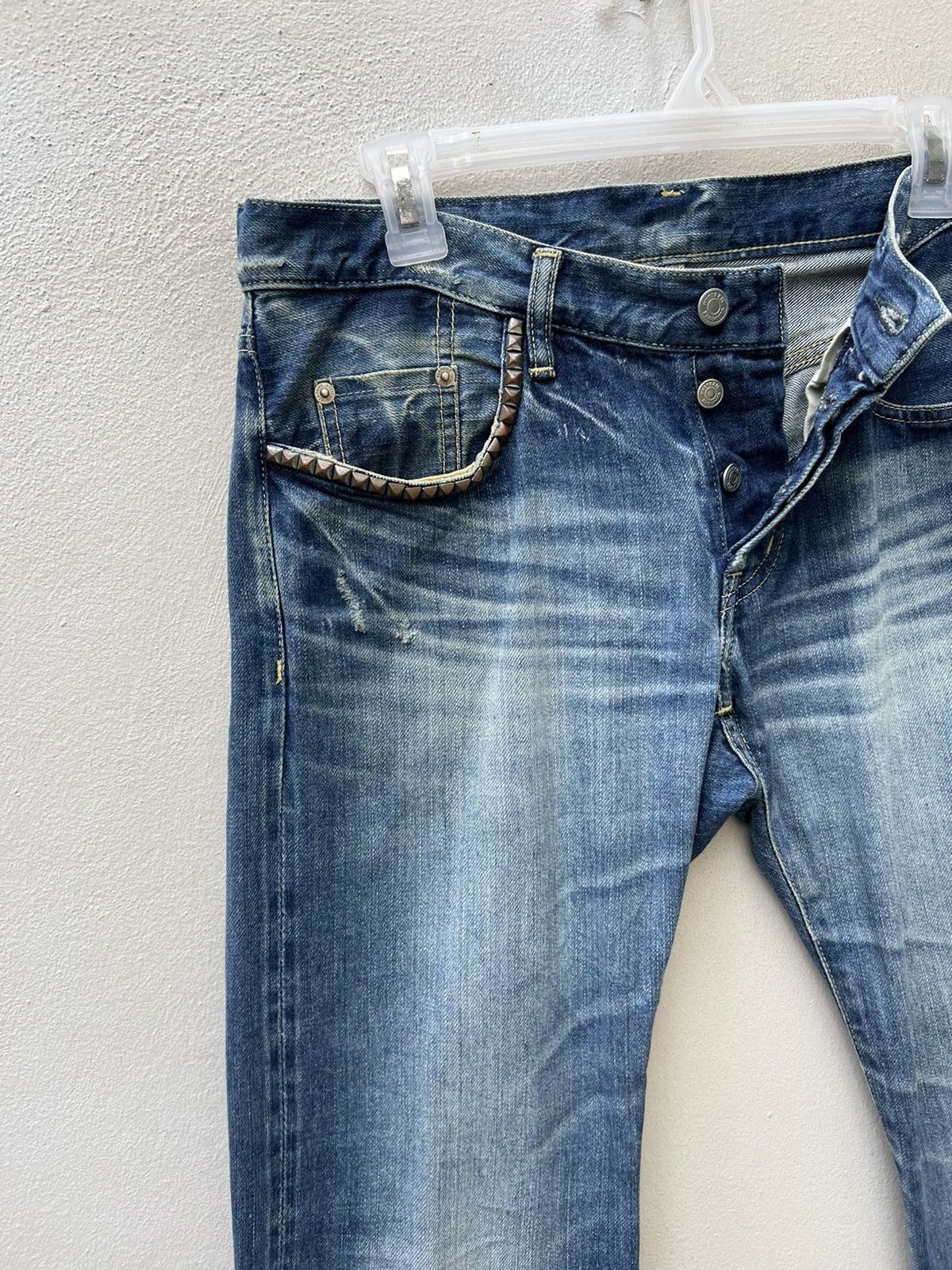 Hysteric Glamour Vintage Hysteric Glamour Japan Distress Denim Selvedge Jeans Size US 30 / EU 46 - 9 Thumbnail