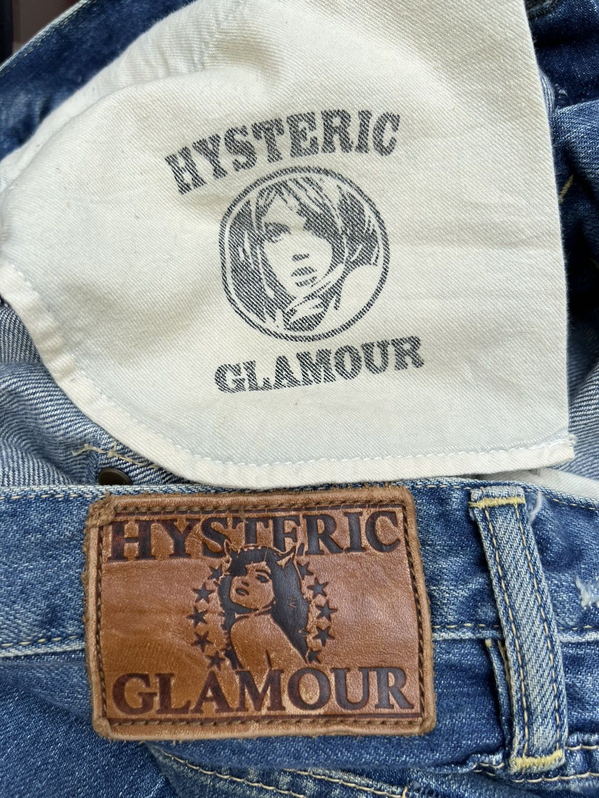 Hysteric Glamour Vintage Hysteric Glamour Japan Distress Denim Selvedge Jeans Size US 30 / EU 46 - 21 Thumbnail