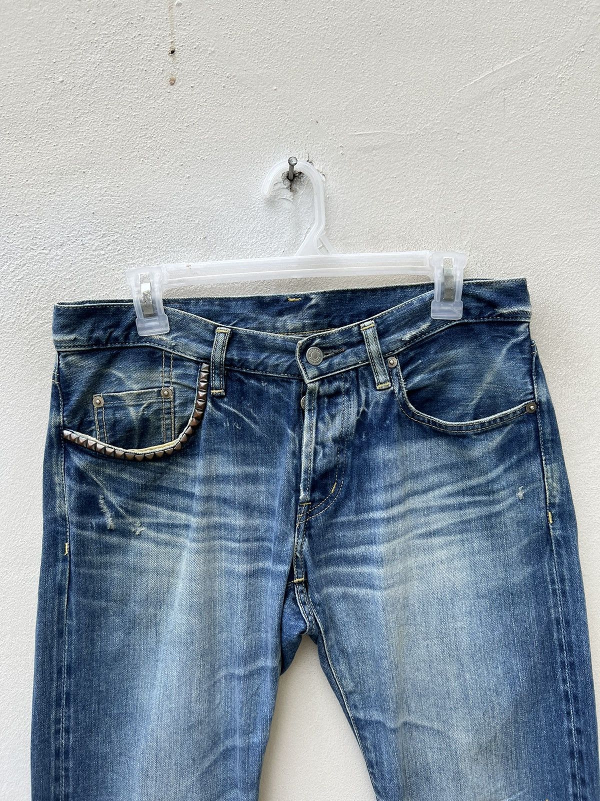 Hysteric Glamour Vintage Hysteric Glamour Japan Distress Denim Selvedge Jeans Size US 30 / EU 46 - 7 Thumbnail