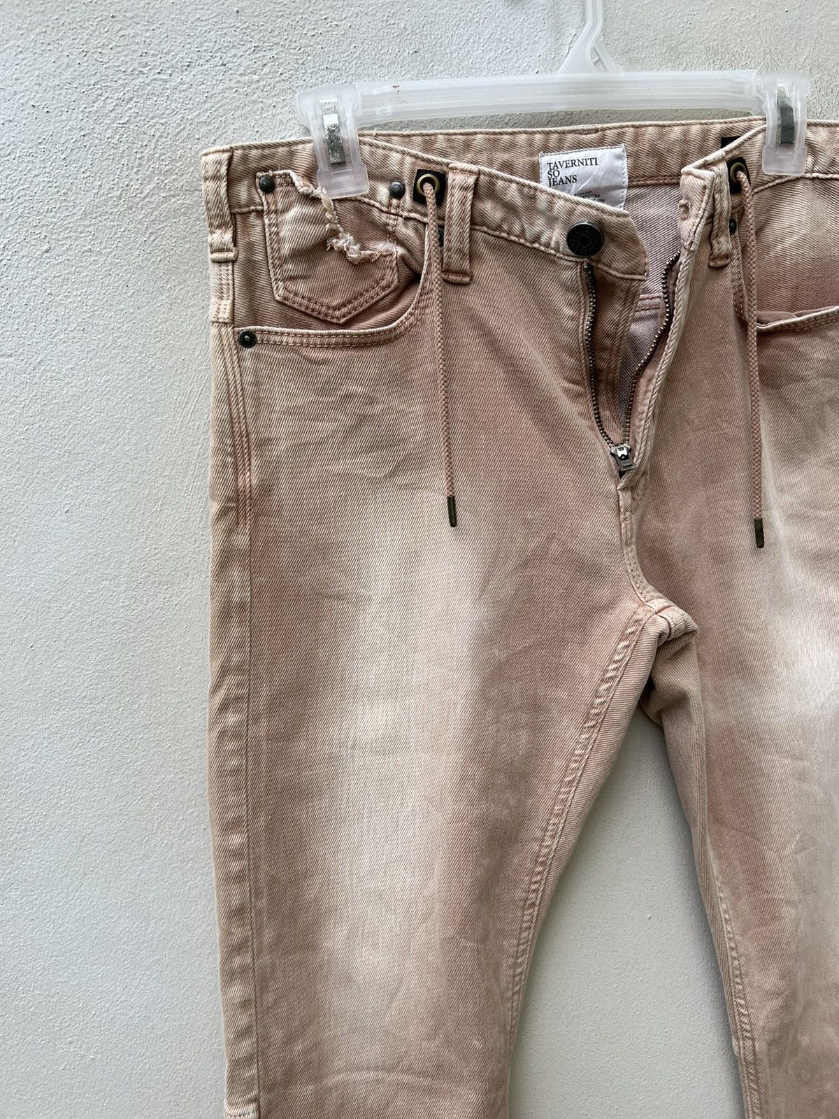 Jimmy Taverniti Taverniti So Jeans Distress Denim Stretch Lenny Jeans Size US 31 - 10 Thumbnail