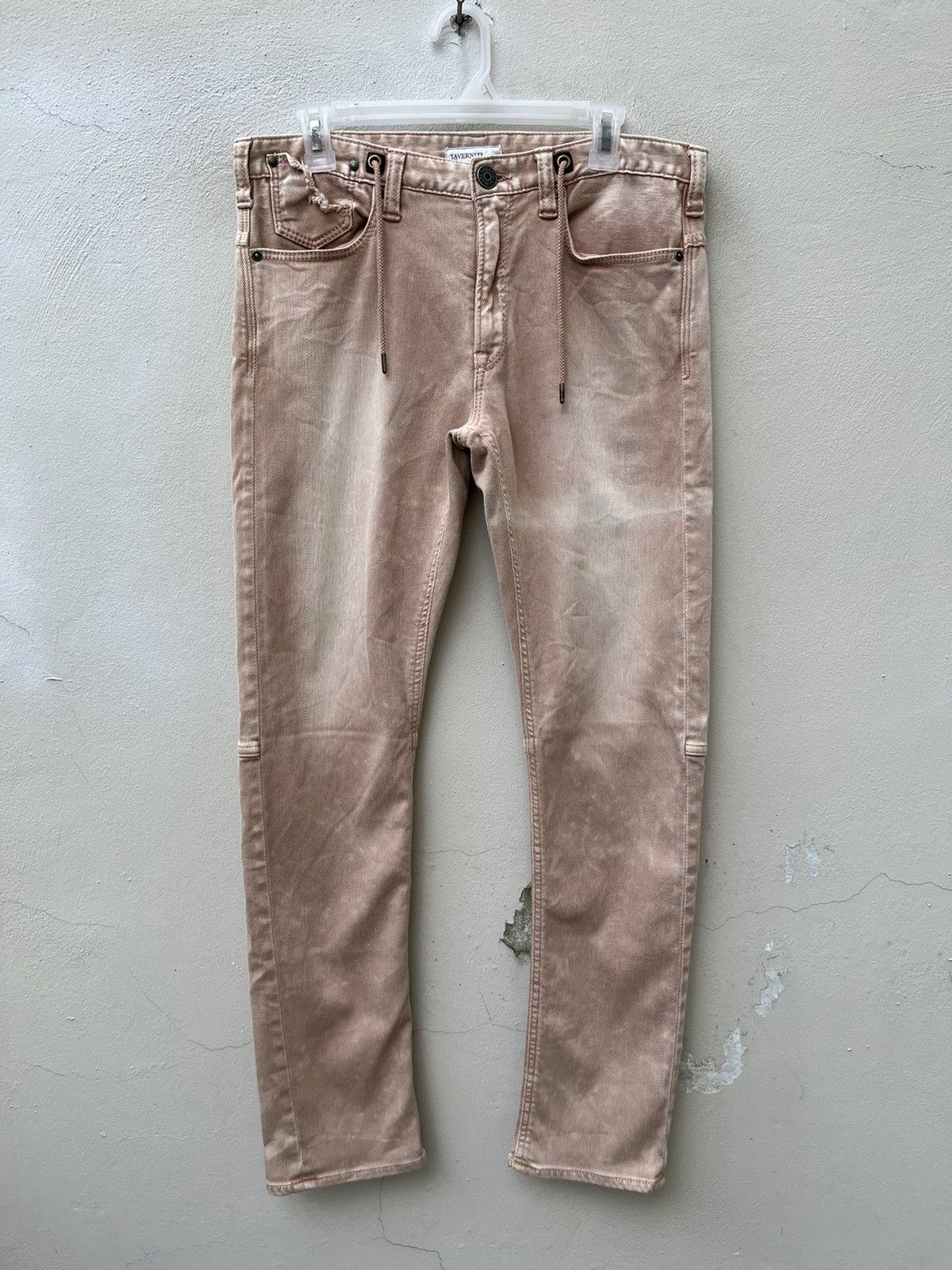 Jimmy Taverniti Taverniti So Jeans Distress Denim Stretch Lenny Jeans Size US 31 - 6 Thumbnail