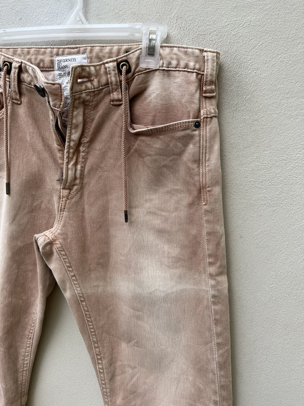 Jimmy Taverniti Taverniti So Jeans Distress Denim Stretch Lenny Jeans Size US 31 - 12 Thumbnail
