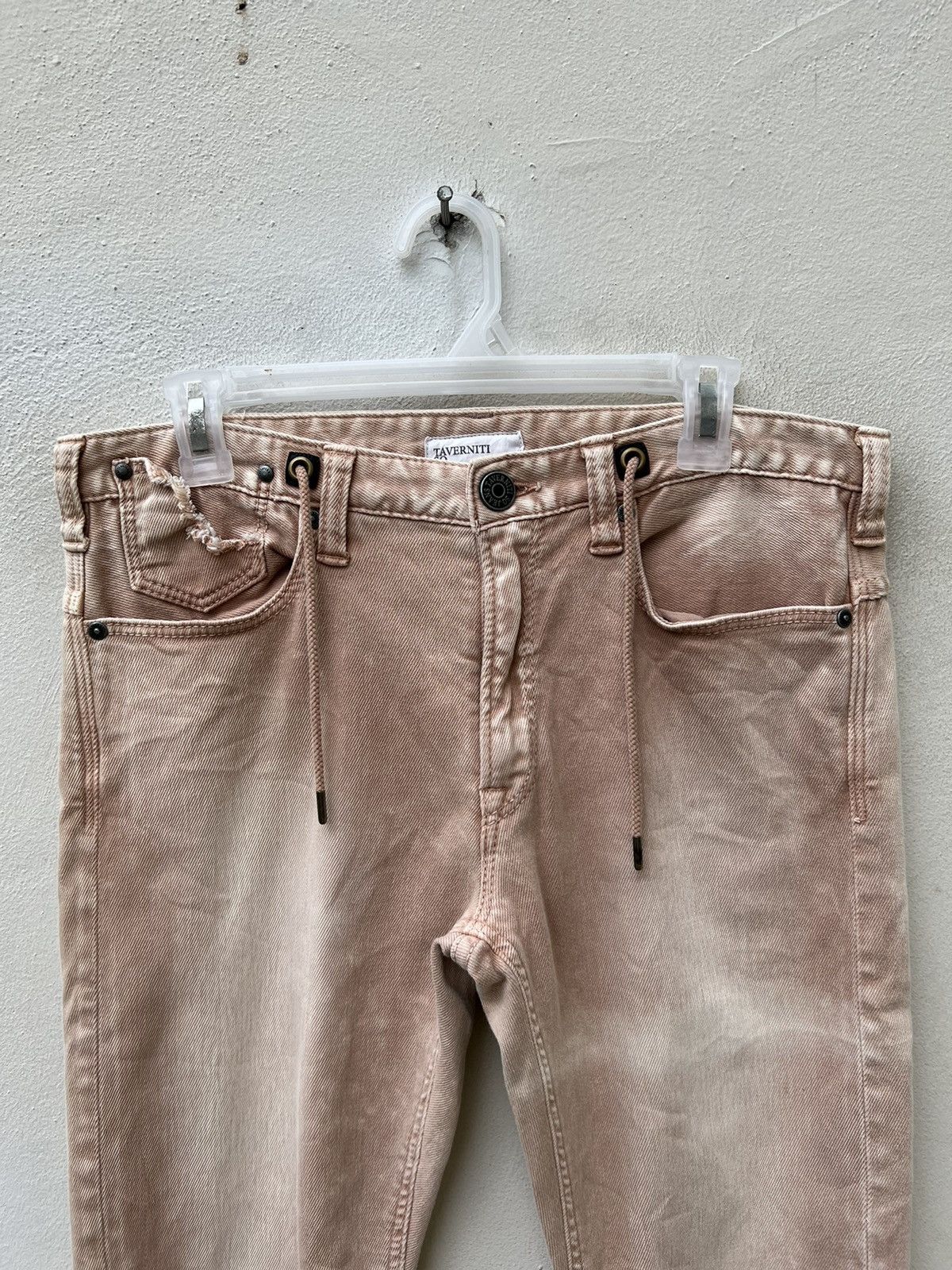 Jimmy Taverniti Taverniti So Jeans Distress Denim Stretch Lenny Jeans Size US 31 - 7 Thumbnail