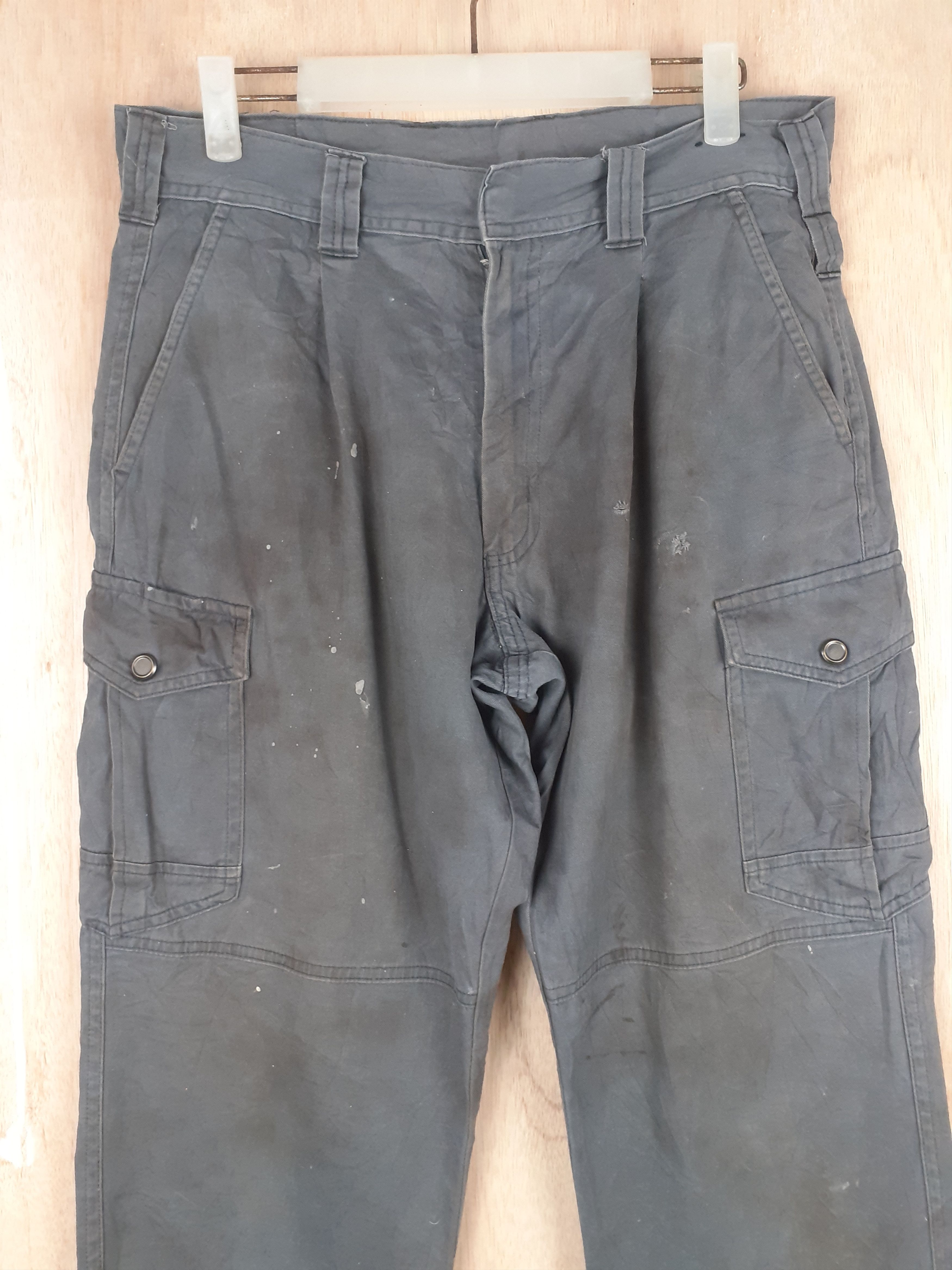 GB × Japanese Brand GB (Ground Breaker) gray multi pocket cargo pant #S231 Size US 32 / EU 48 - 2 Thumbnail