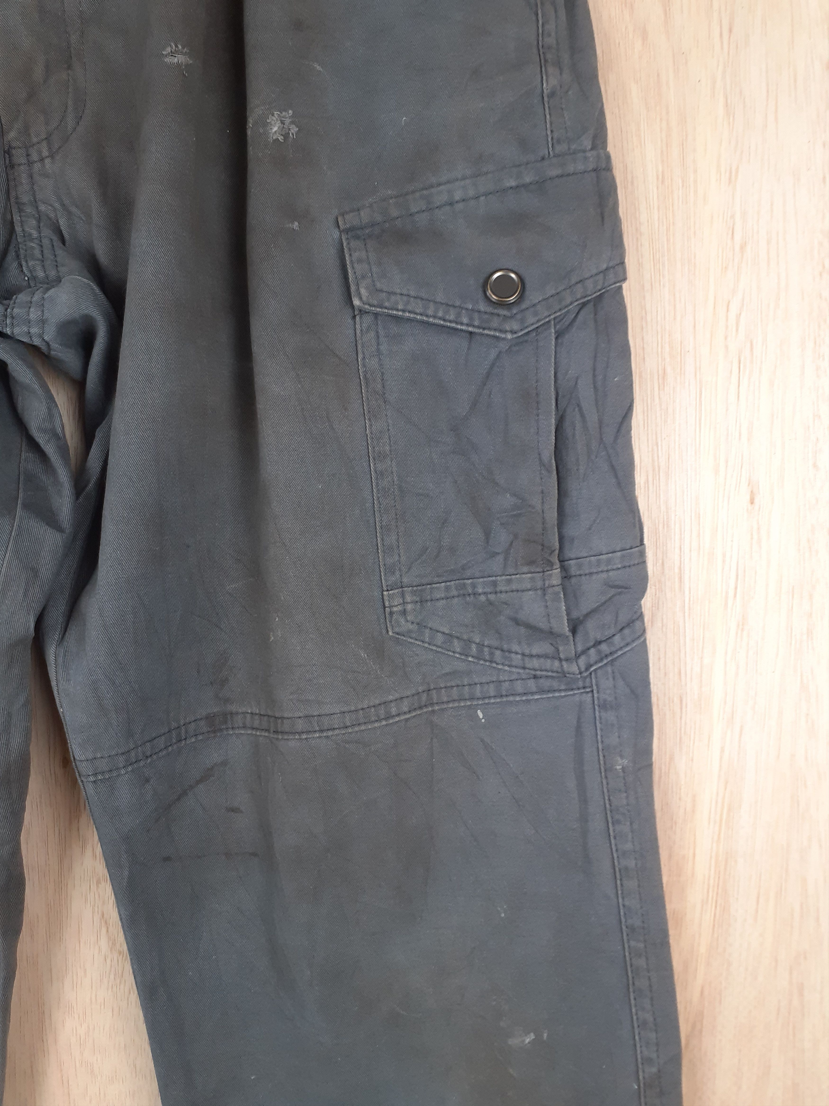 GB × Japanese Brand GB (Ground Breaker) gray multi pocket cargo pant #S231 Size US 32 / EU 48 - 6 Thumbnail