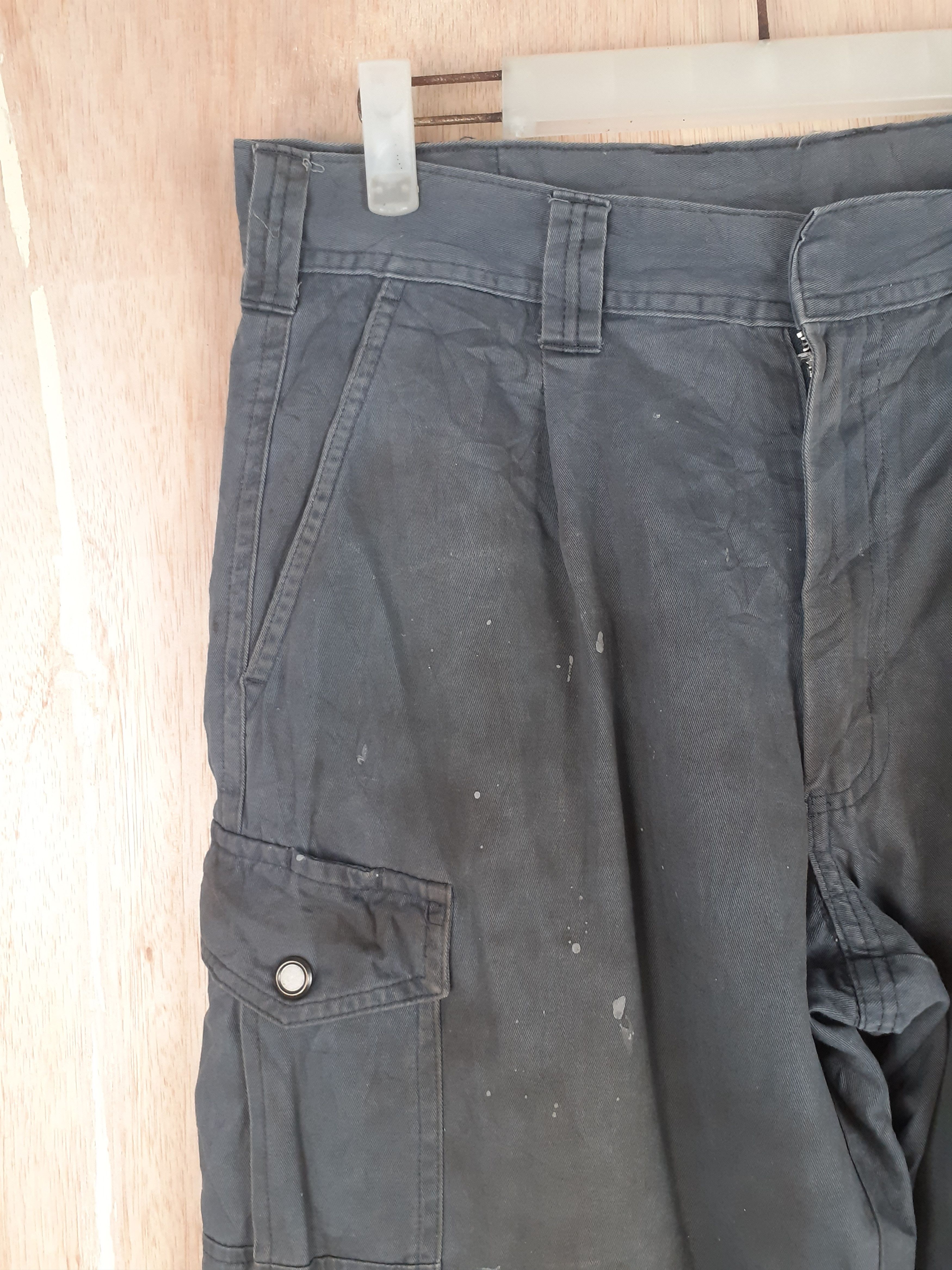 GB × Japanese Brand GB (Ground Breaker) gray multi pocket cargo pant #S231 Size US 32 / EU 48 - 4 Thumbnail