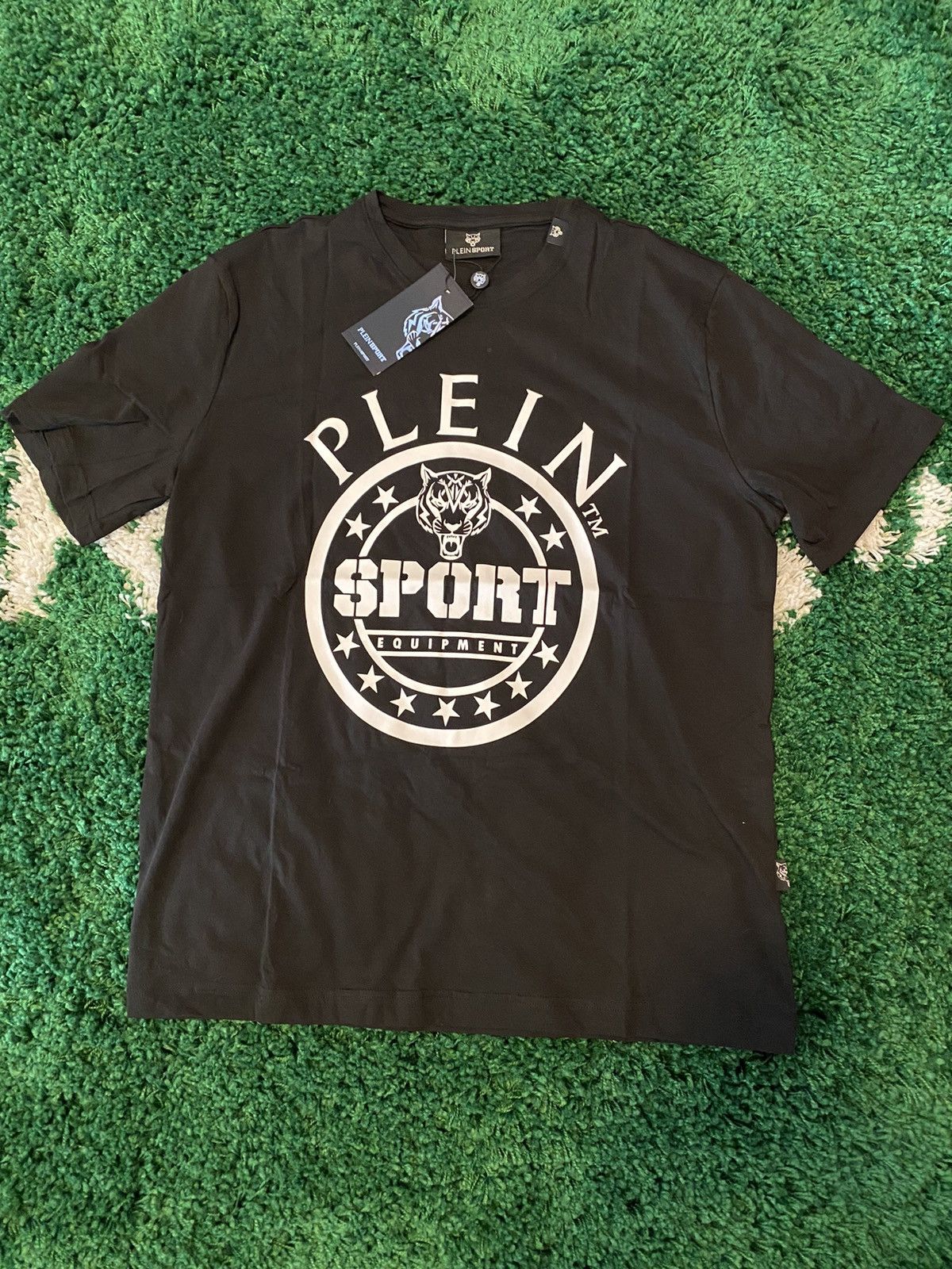 Philipp Plein Plein Sport Logo Tee Black Size US XL / EU 56 / 4 - 1 Thumbnail