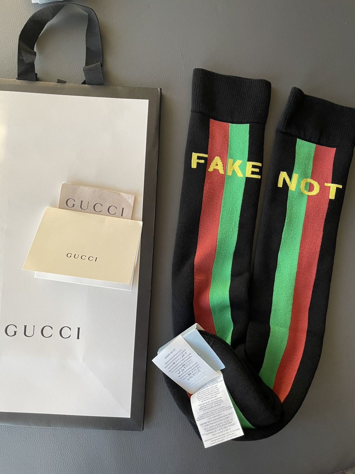 Gucci Brand New Super Runway Gucci Socks Size ONE SIZE - 2 Thumbnail
