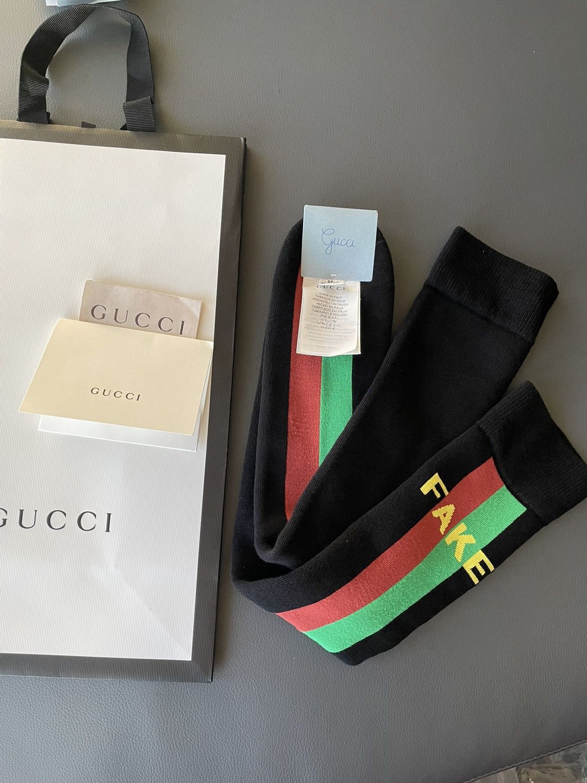 Gucci Brand New Super Runway Gucci Socks Size ONE SIZE - 14 Thumbnail
