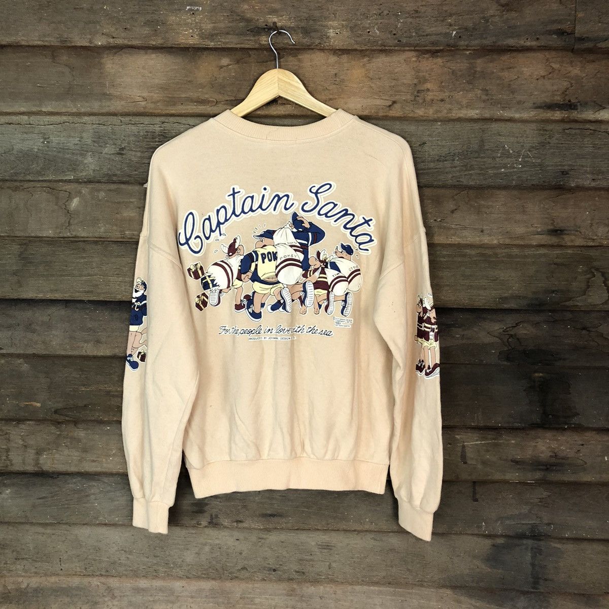 Captain Santors Captain Santa vintage Cream Sweatshirt #3194 Size US L / EU 52-54 / 3 - 11 Thumbnail