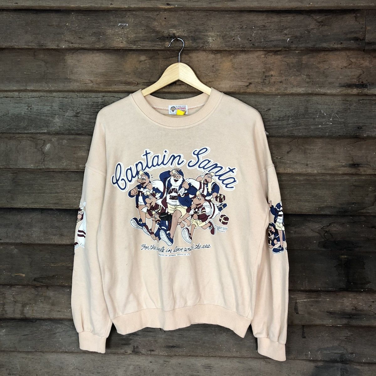 Captain Santors Captain Santa vintage Cream Sweatshirt #3194 Size US L / EU 52-54 / 3 - 1 Thumbnail