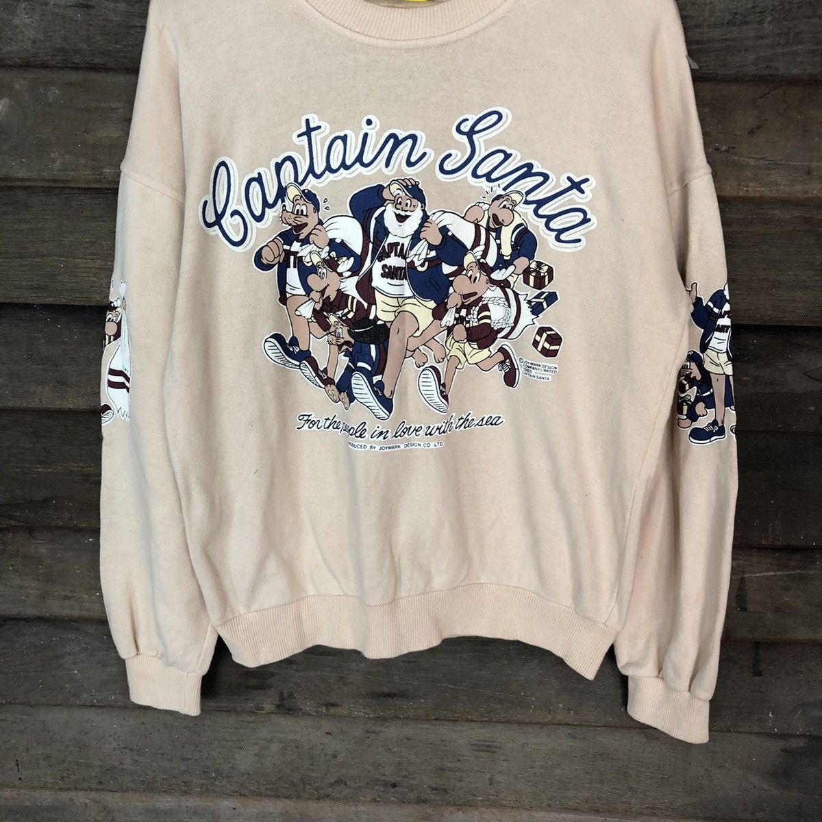 Captain Santors Captain Santa vintage Cream Sweatshirt #3194 Size US L / EU 52-54 / 3 - 3 Thumbnail
