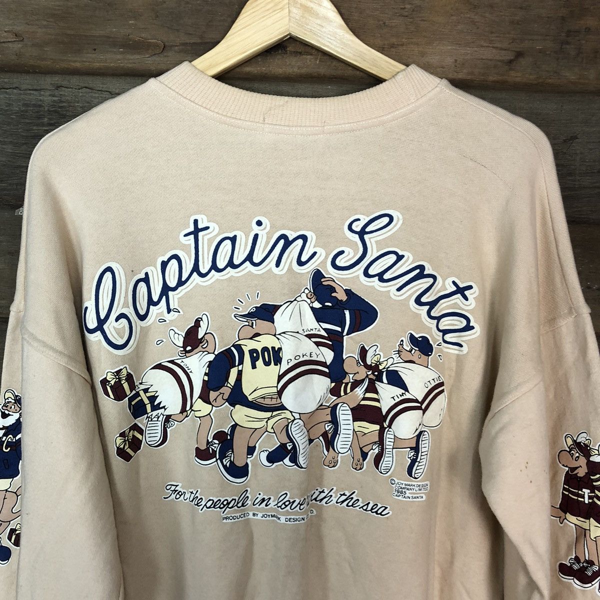 Captain Santors Captain Santa vintage Cream Sweatshirt #3194 Size US L / EU 52-54 / 3 - 12 Thumbnail