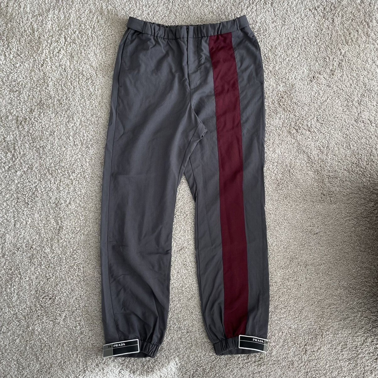 Prada Prada Milano SS018 Velcro Strap Pants Trackpants Logo Tab Size US 33 - 2 Thumbnail