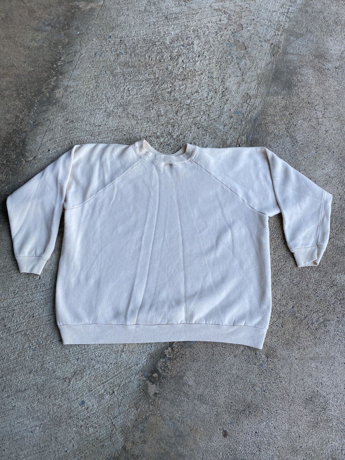 Vintage Vintage 80’s 90’s Albert Einstein Raglan Cream Sweatshirt Size US M / EU 48-50 / 2 - 7 Thumbnail