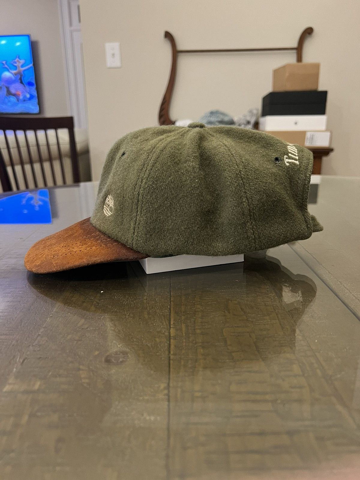 Timberland × Vintage Vintage Distressed Timberland Hat Green Size ONE SIZE - 2 Thumbnail