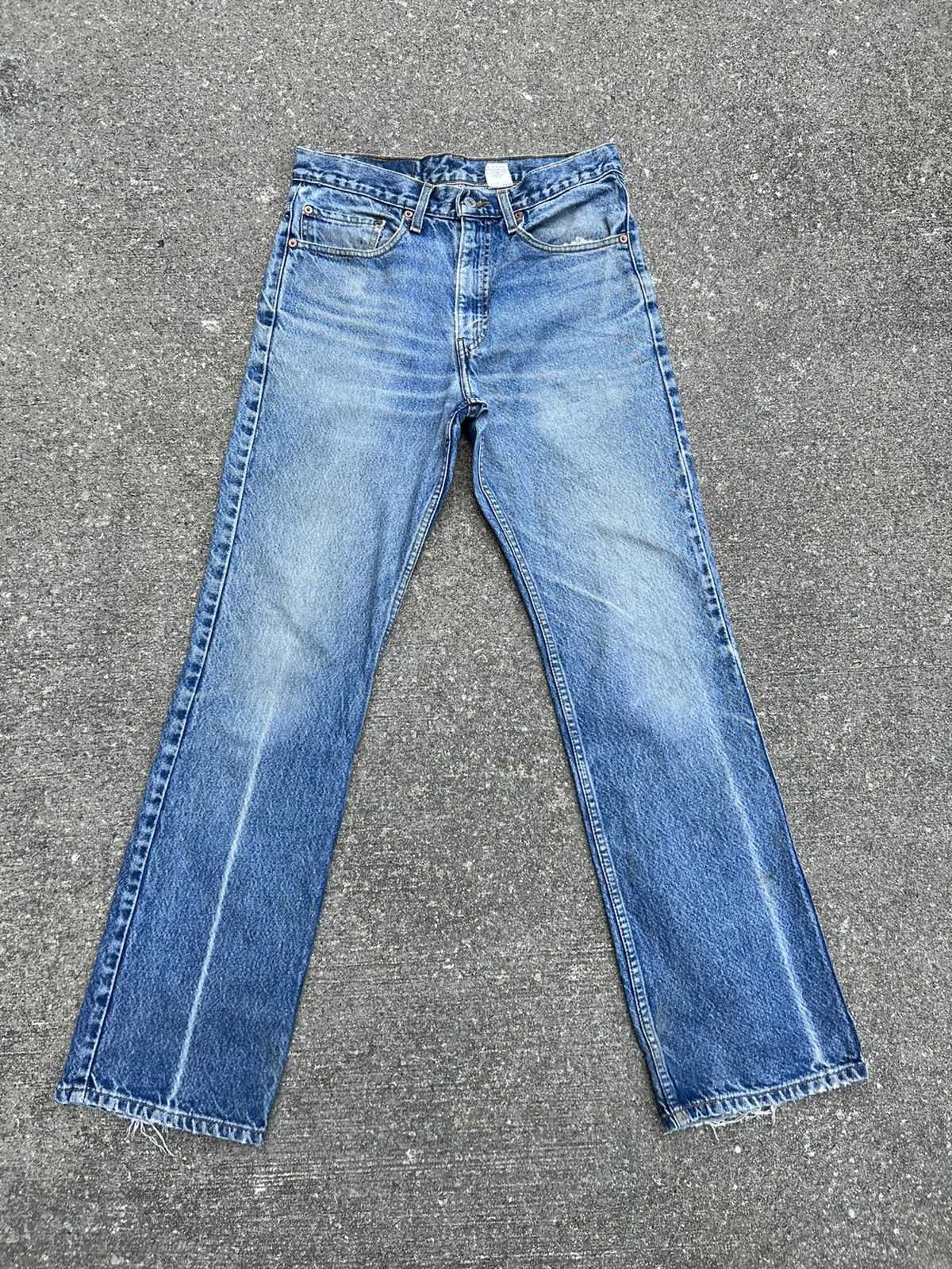 Vintage Flare Vintage 1999 Levi’s 517 Fade Blue Denim Jeans | Grailed