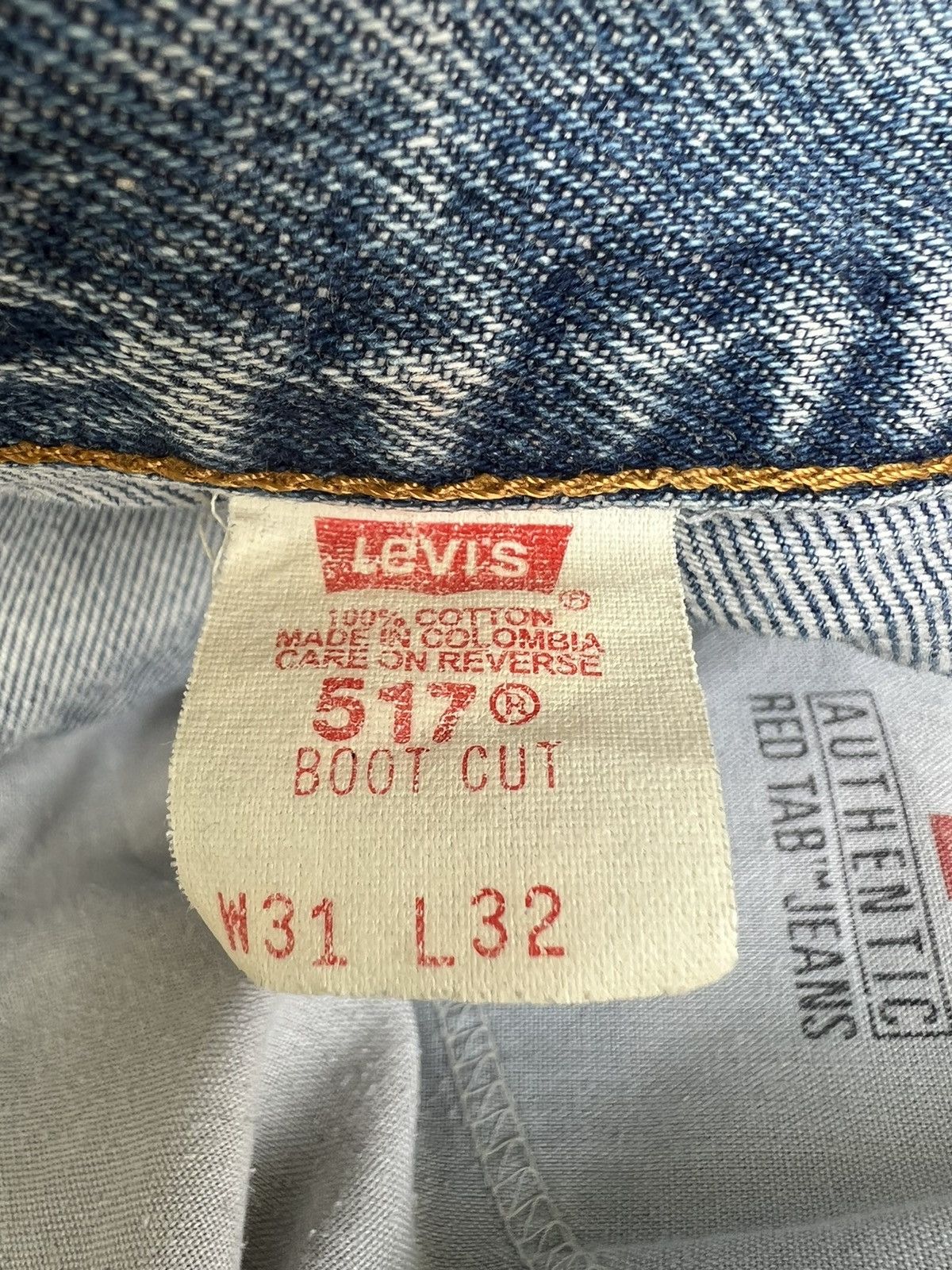 Levi's × Vintage Flare Vintage 1999 Levi’s 517 Fade Blue Denim Jeans Size US 31 - 20 Thumbnail