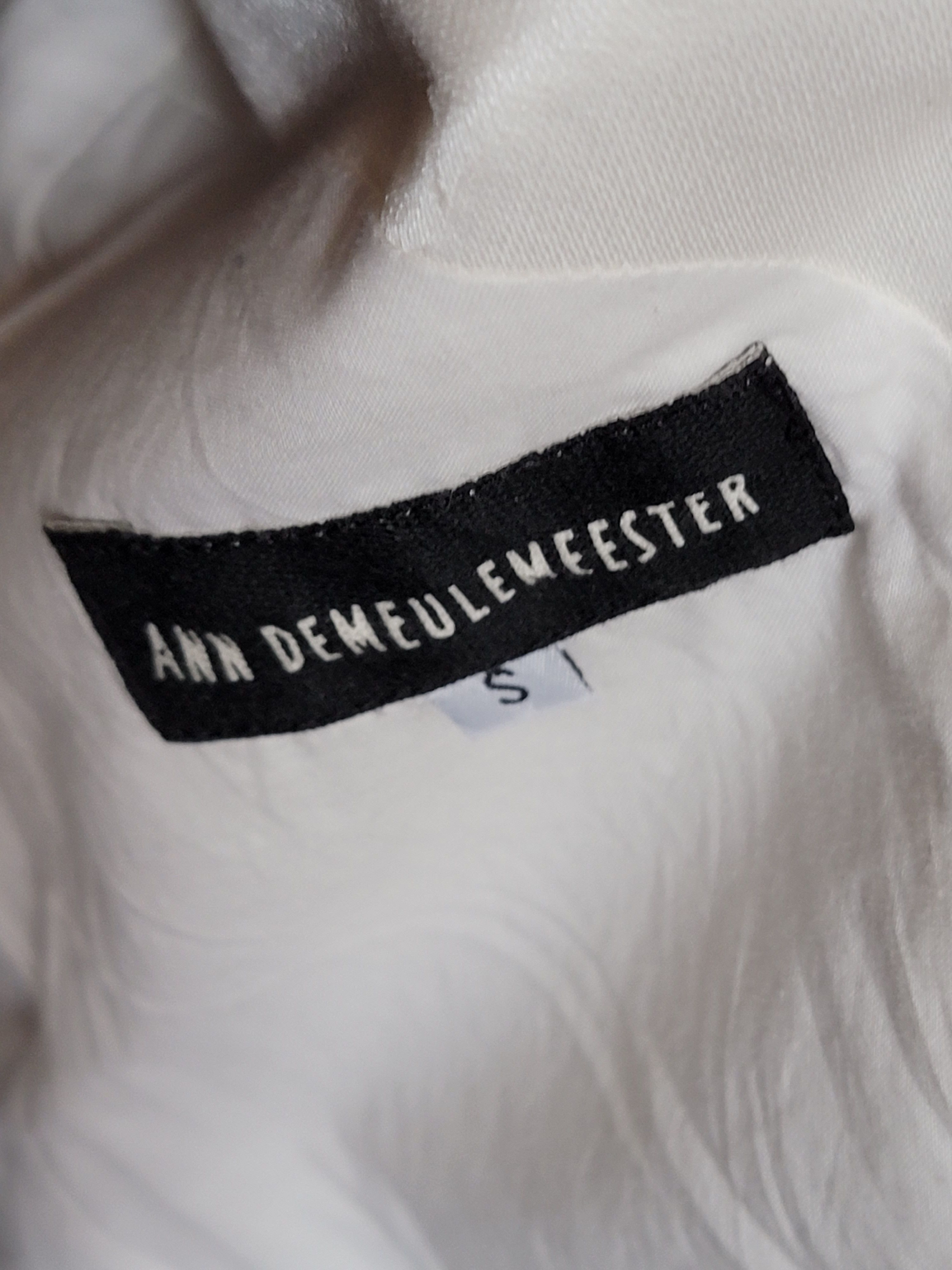 Ann Demeulemeester SS 2011 Ann D white silk cotton blazer size S Size 38R - 7 Thumbnail