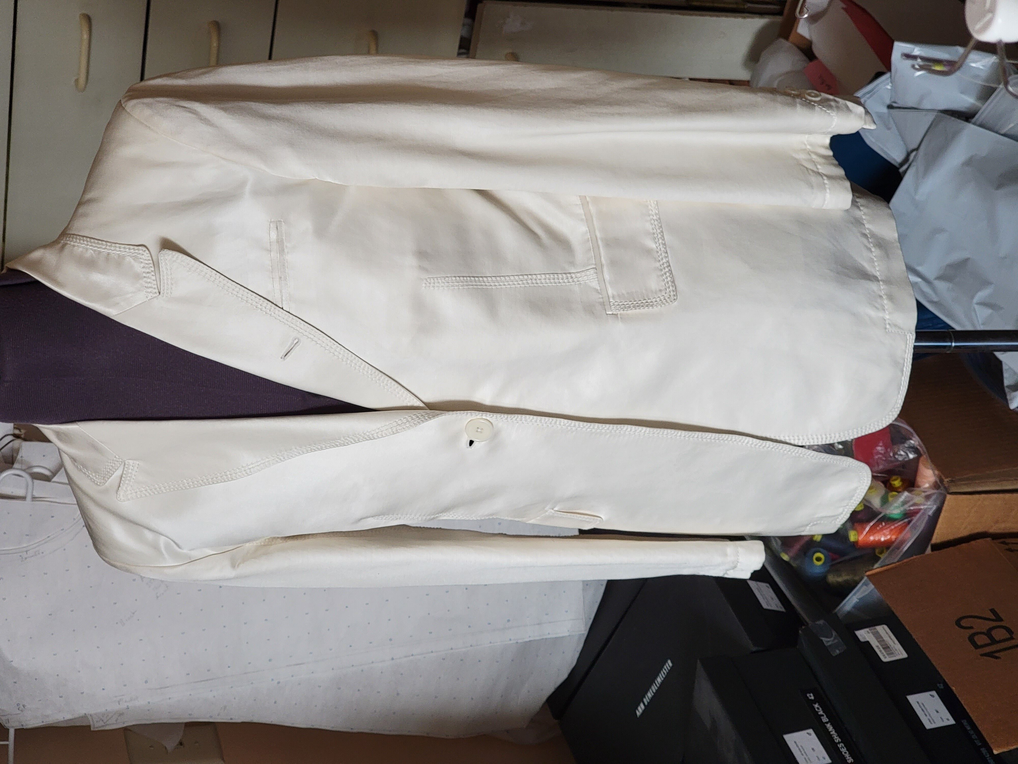 Ann Demeulemeester SS 2011 Ann D white silk cotton blazer size S Size 38R - 1 Preview