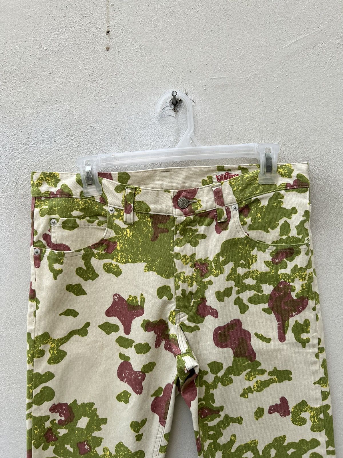 HOLLYWOOD RANCH MARKET Vintage HR Market Japan Psychedelic Camouflage Cropped Jeans Size US 30 / EU 46 - 7 Thumbnail