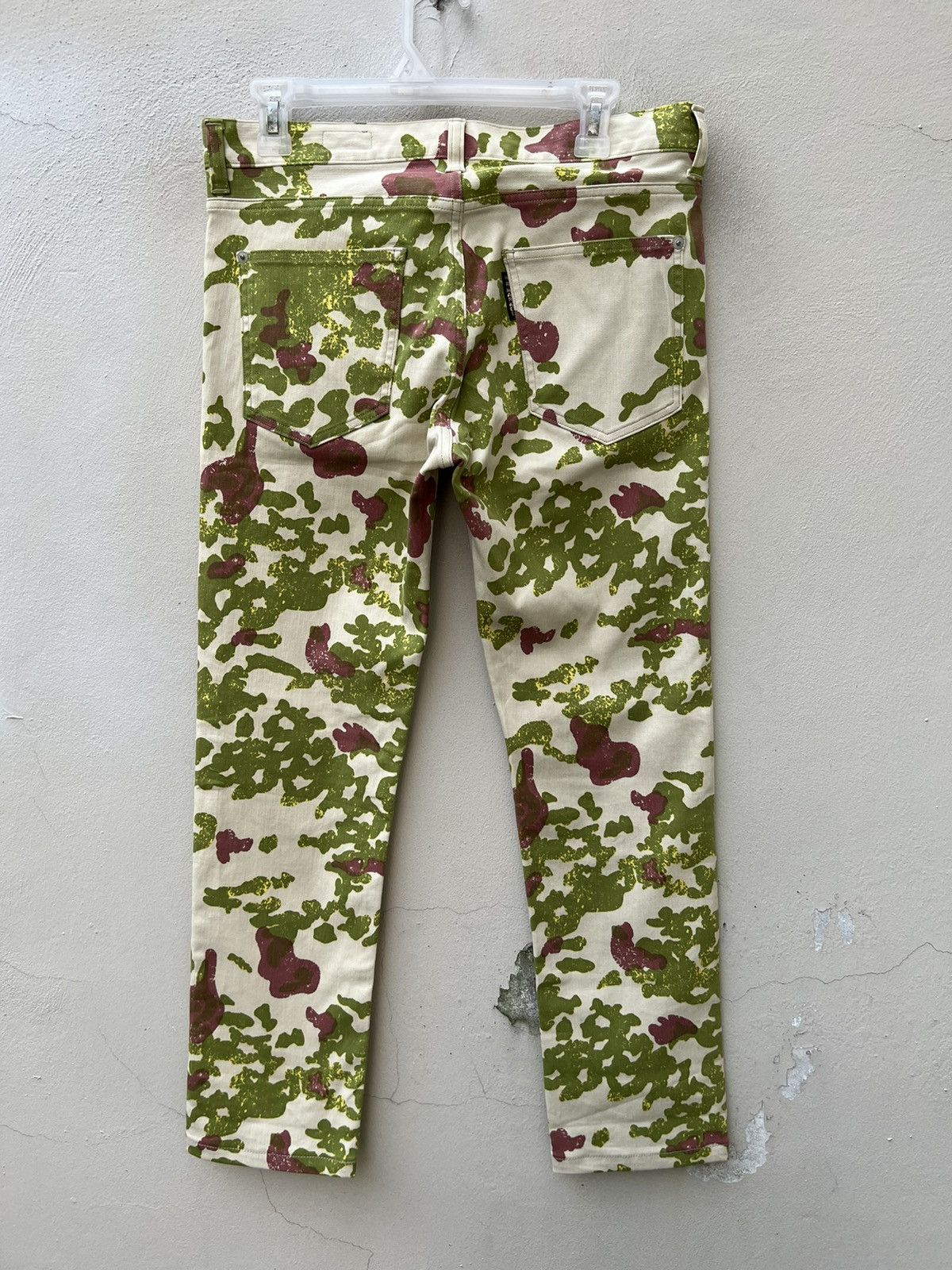 HOLLYWOOD RANCH MARKET Vintage HR Market Japan Psychedelic Camouflage Cropped Jeans Size US 30 / EU 46 - 15 Thumbnail