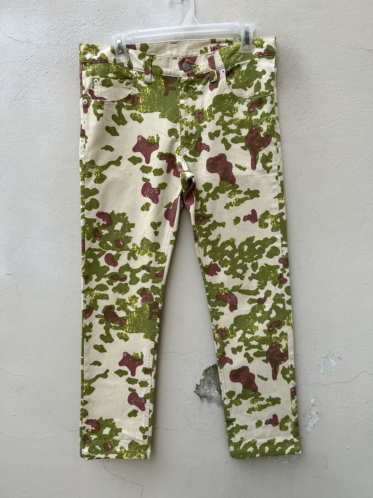HOLLYWOOD RANCH MARKET Vintage HR Market Japan Psychedelic Camouflage Cropped Jeans Size US 30 / EU 46 - 6 Thumbnail