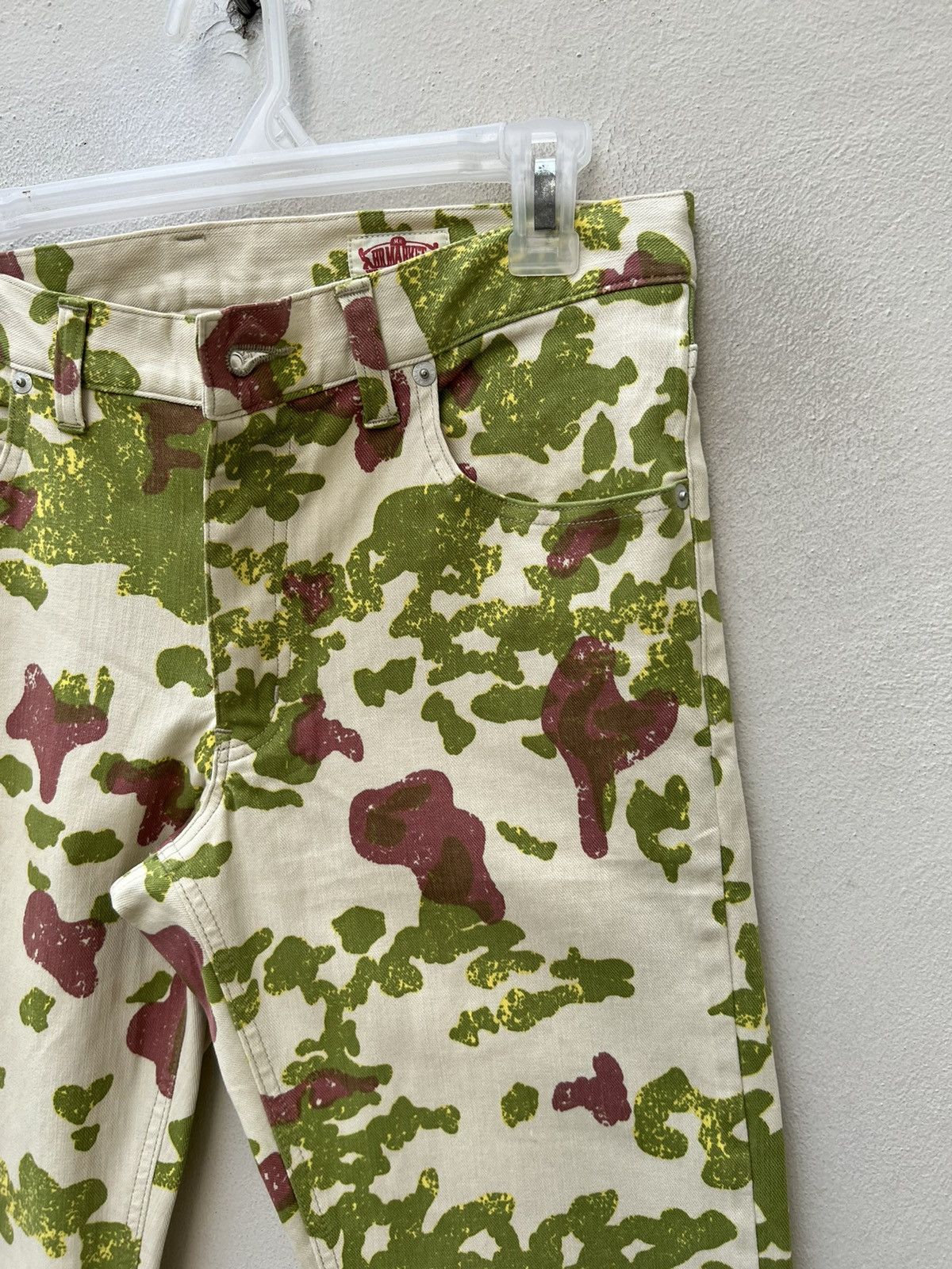 HOLLYWOOD RANCH MARKET Vintage HR Market Japan Psychedelic Camouflage Cropped Jeans Size US 30 / EU 46 - 12 Thumbnail
